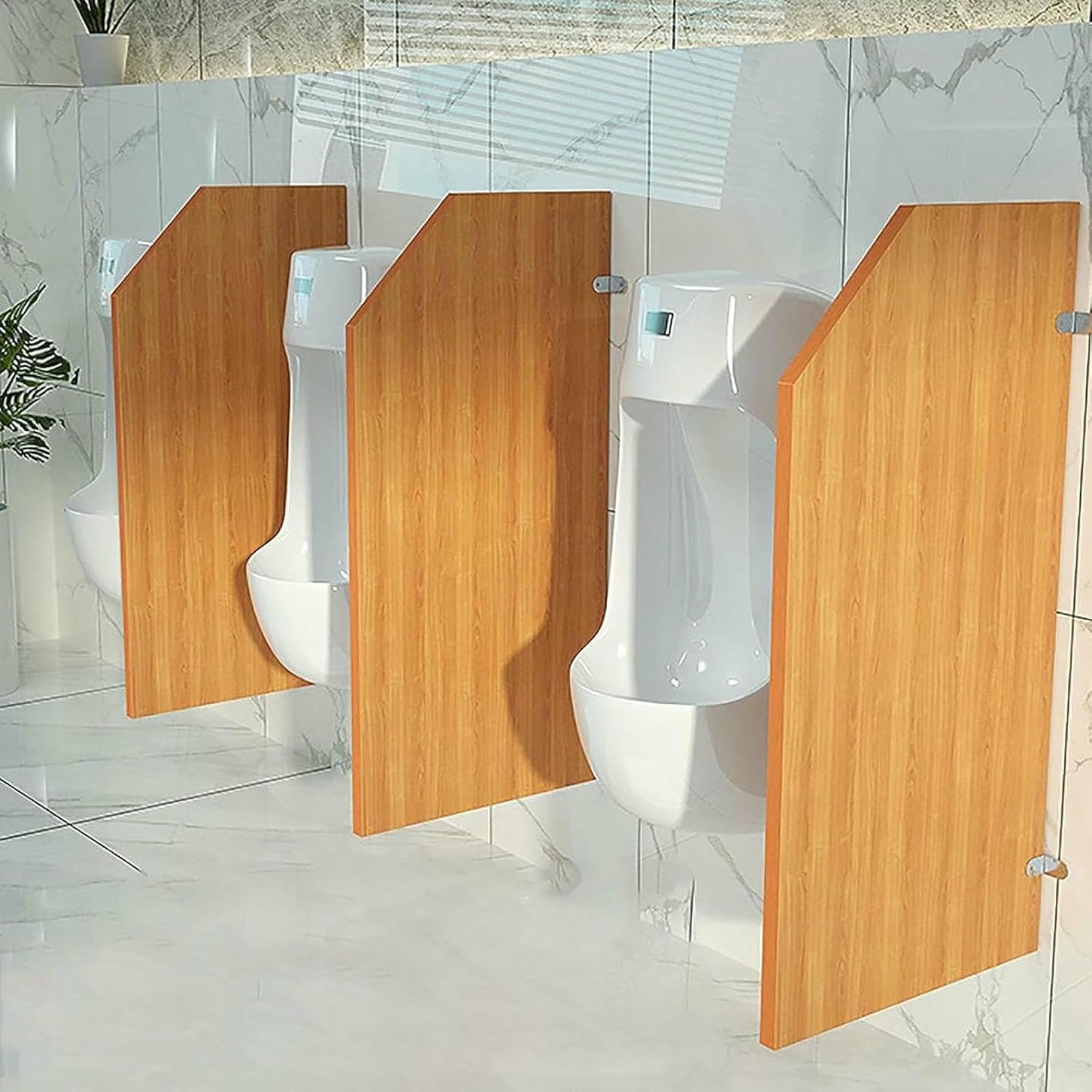SXDMOUBK Urinal Partition Privacy Screen For Public Toilets, Ideal For Schools And Shopping Malls, Durable And Easy To Install,2pcs