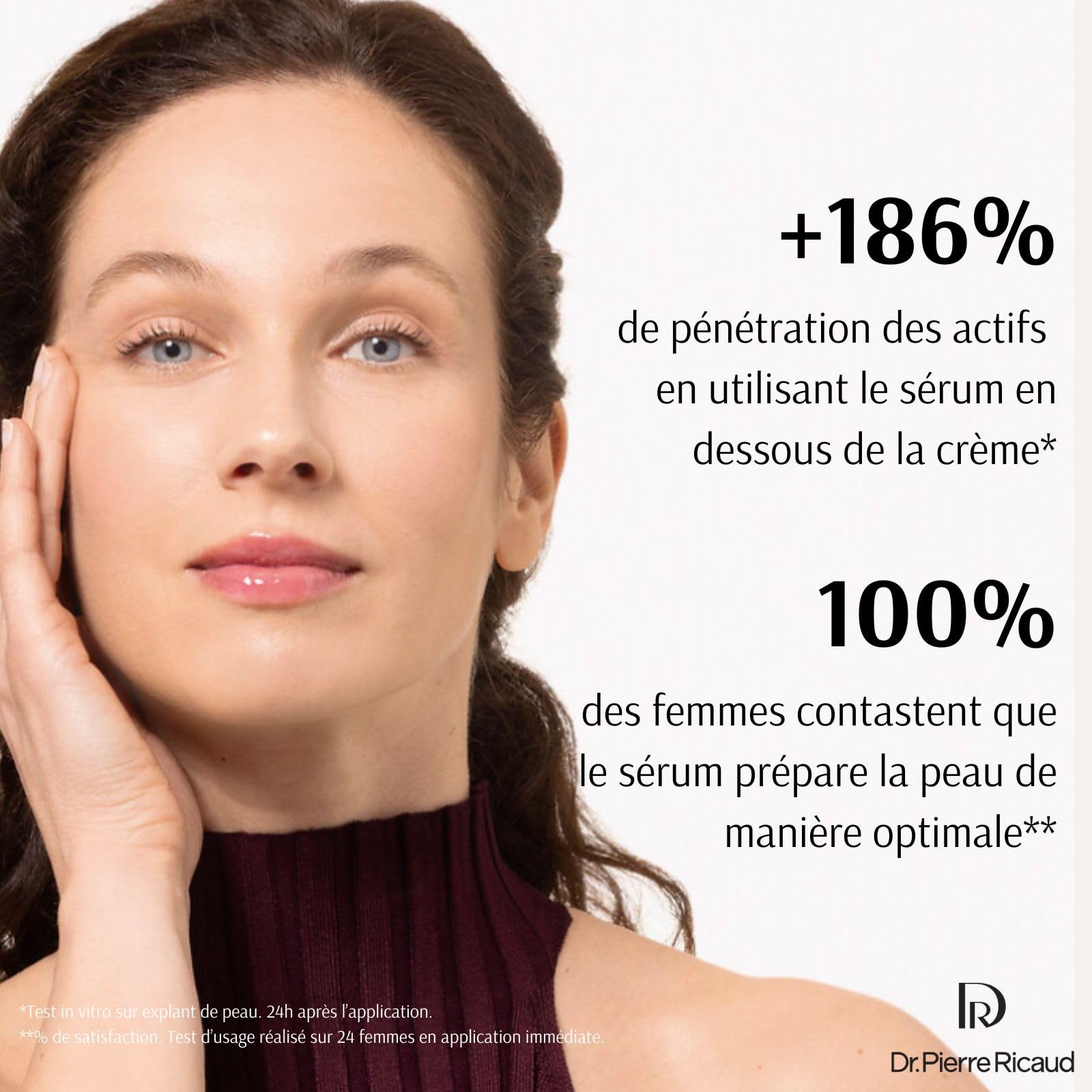 Dr Pierre Ricaud Sérum Activateur Revitalisant Anti-Rides 30ml | Provitamine B5, Peptides d'artichaut, Revitalise la peau, Lisse les rides, Teint éclatant, Sérum visage pour Femme