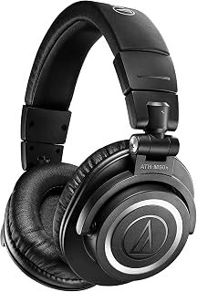 Audio-Technica ATH-M50xBT2 Bluetooth Wireless Over Ear Headphones with Dual mic, 45MM Large-Aperture Drivers, 50-Hour Battery Life, USB-C Fast Charging, Studio Sound, Dual Pairing- Black