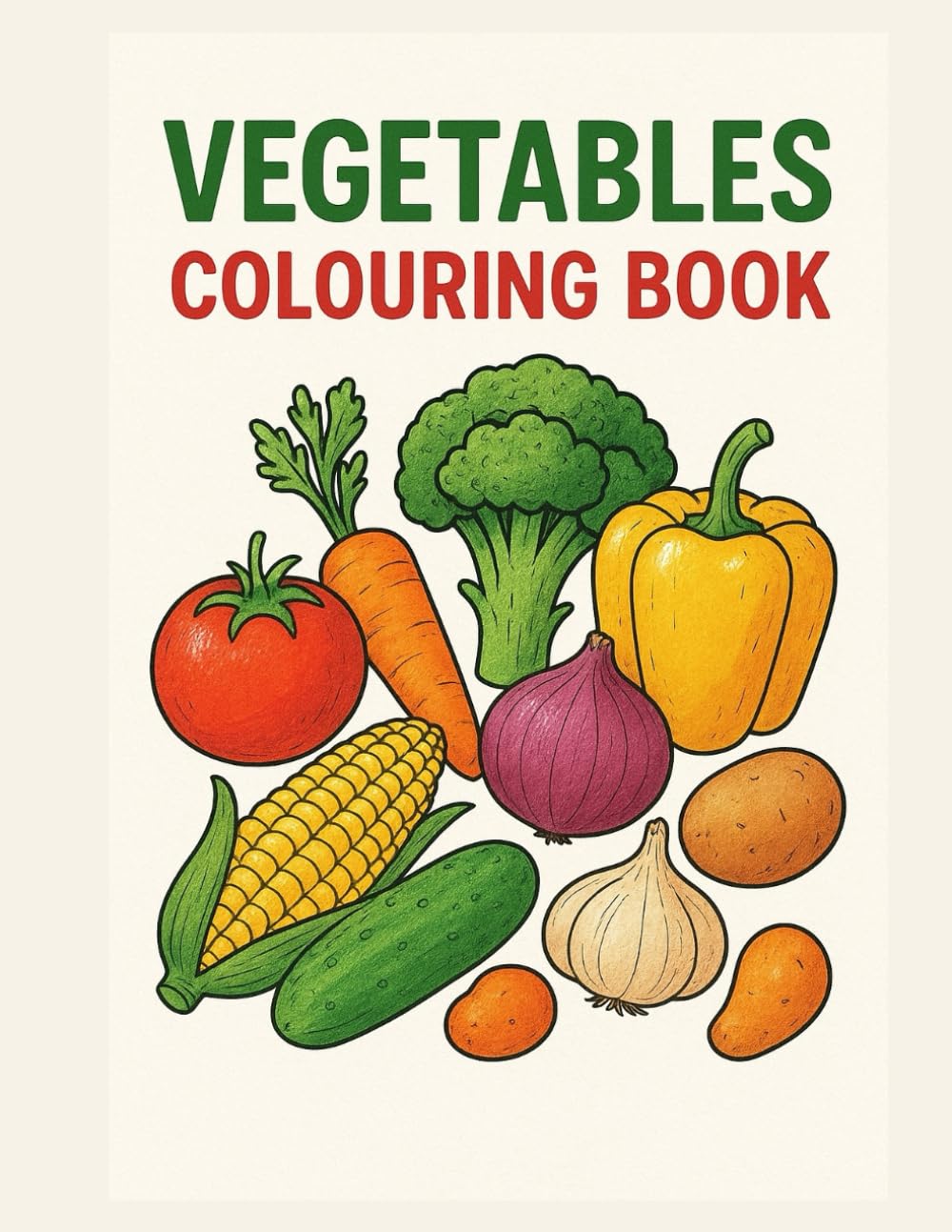 Vegetables Coloring Book: The Little Artist