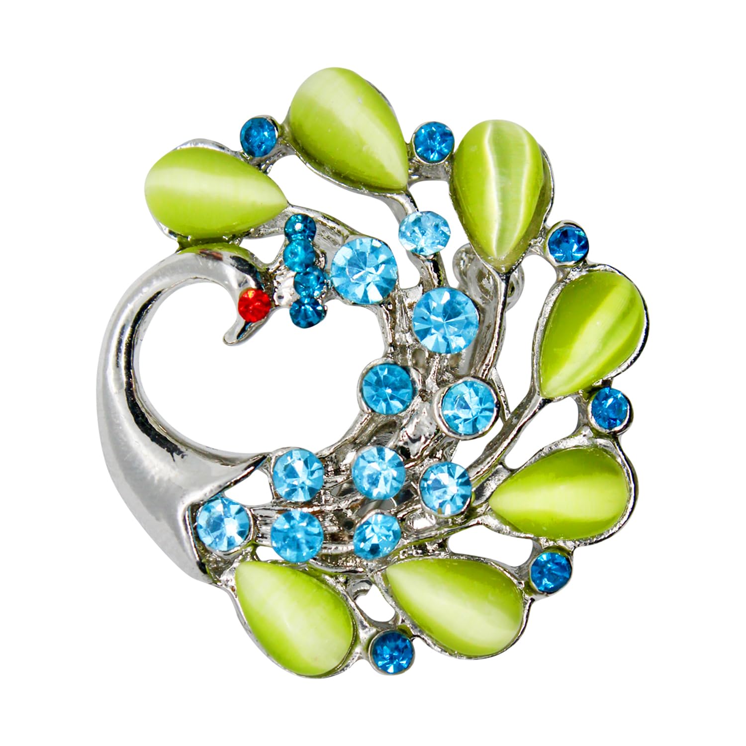 FURE Peacock Brooch (Multi-colour) for Men & Women (B0CQWLKMQX) Amazon Price History, Amazon Price Tracker