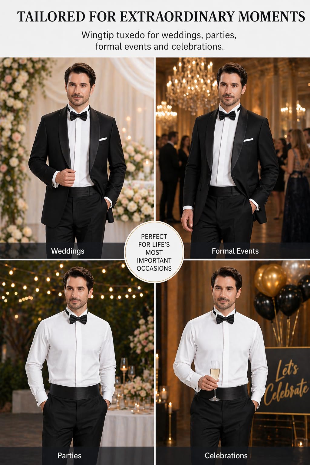 Camicia da smoking da uomo con colletto ad ala nascosta abbottonatura francese elasticizzata camicia formale a maniche lunghe tinta unita