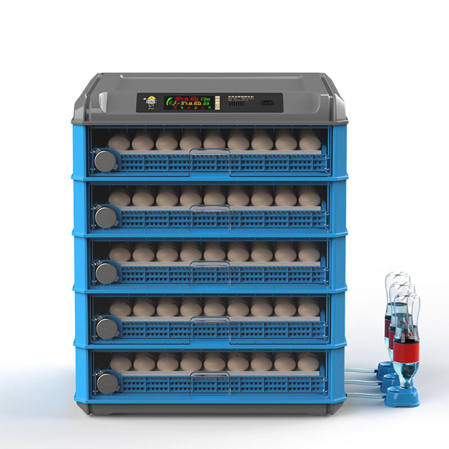 SENJINGHUA 256/500 Incubators for Hatching Eggs,Egg Candler,Egg Incubator with Automatic Egg Turning and Humidity Control,Auto Water Replenishment, Air Vent,for Chicken Duck Quail Goose Eggs 500
