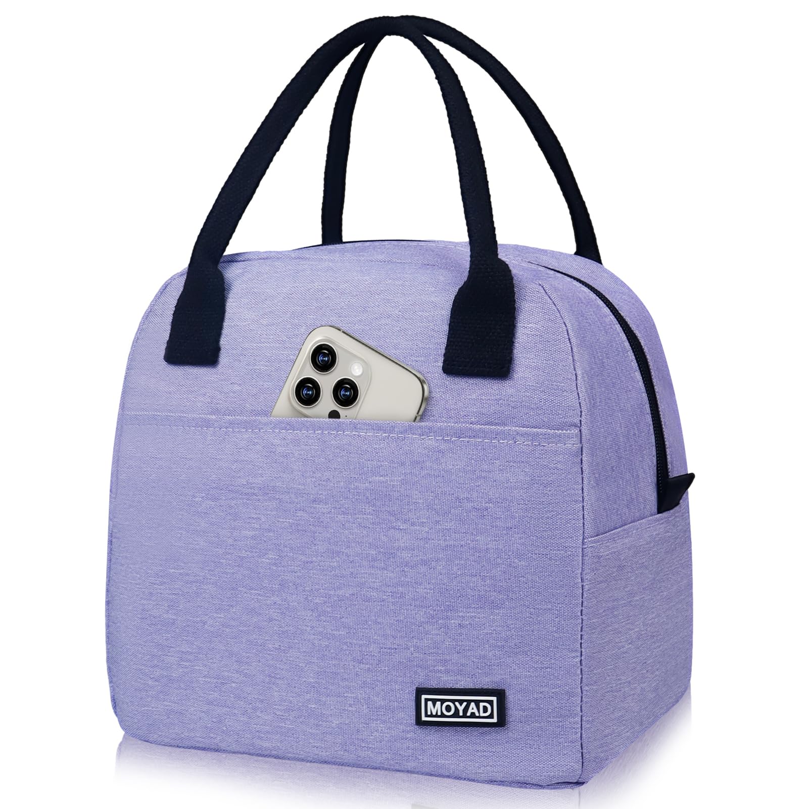 Moyad Lunch Bags for Women, Reusable Insulated Cooler Lunch Box, Lunch Tote Cool Bag for Men Adults Large Picnic Bag for Work Travel Picnic Camping Outdoor, Purple โ image 1