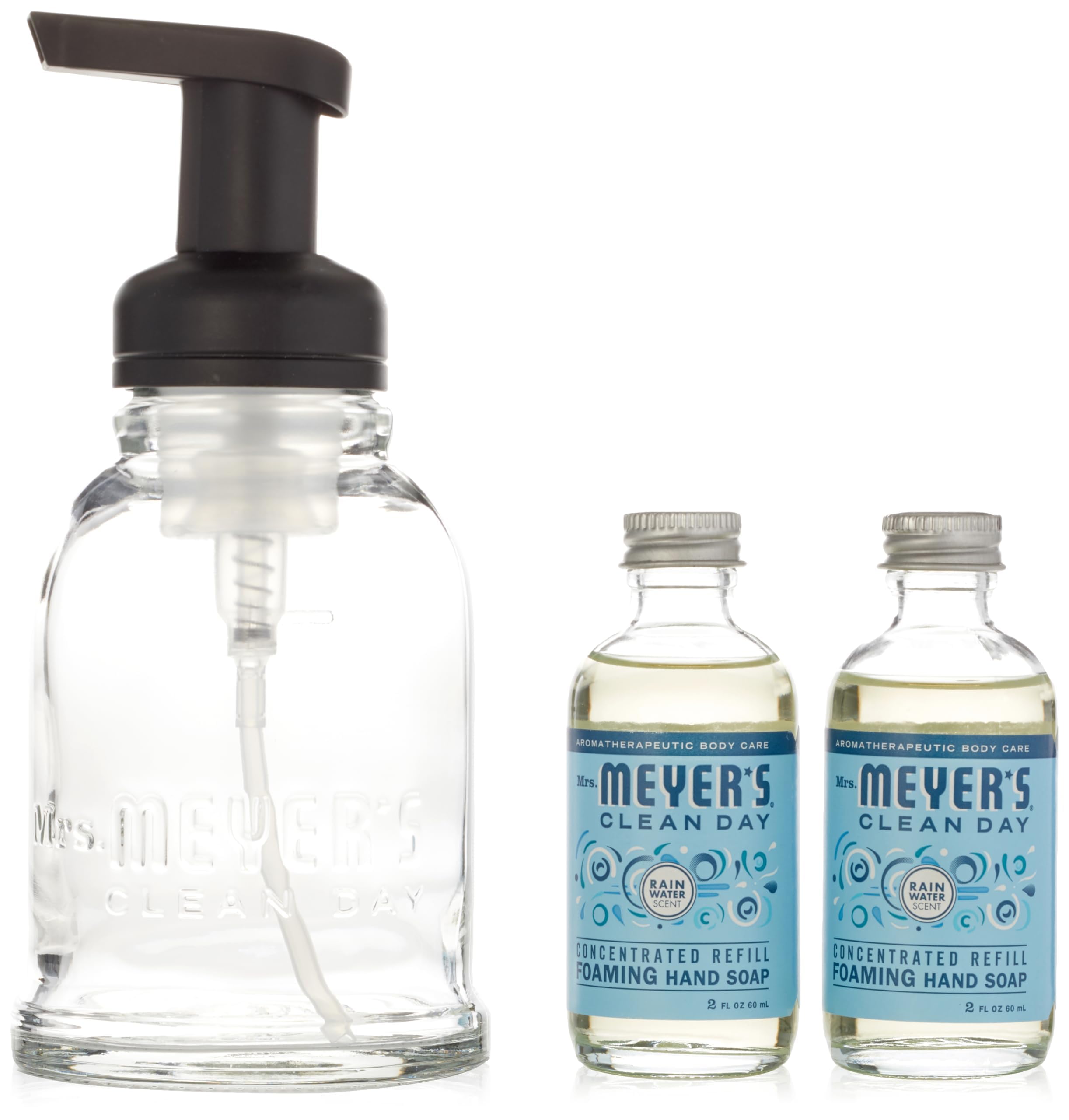 Photo 1 of ***MISSING BOTTLE*** MRS MEYER'S Foaming Hand Soap Starter Kit, 1 EA