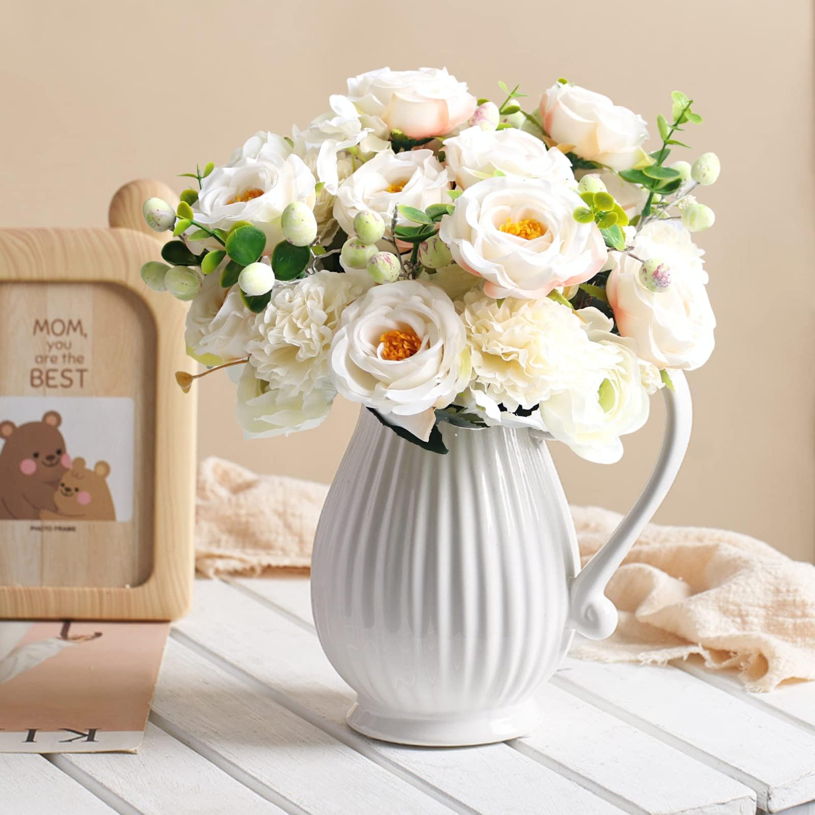 PETAFLOP Fakes Flowers Peonies Silk Bouquet Artificial Faked Flowers