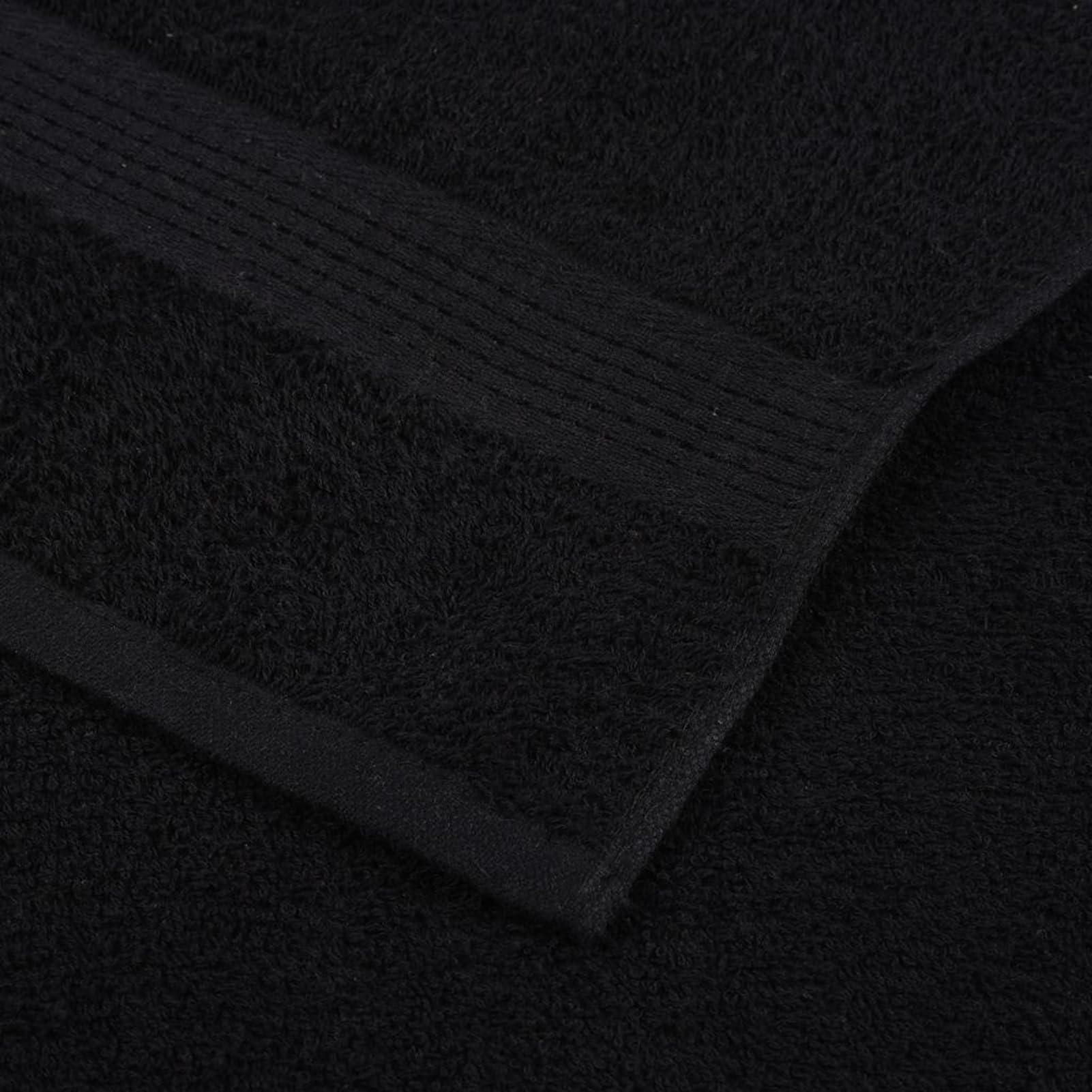 Homgoday 100% Baumwolle Badetuch 100x150cm, schwarz, saugfähig, 2er Set, nach Oeko-TEX Zertifiziert Model136956