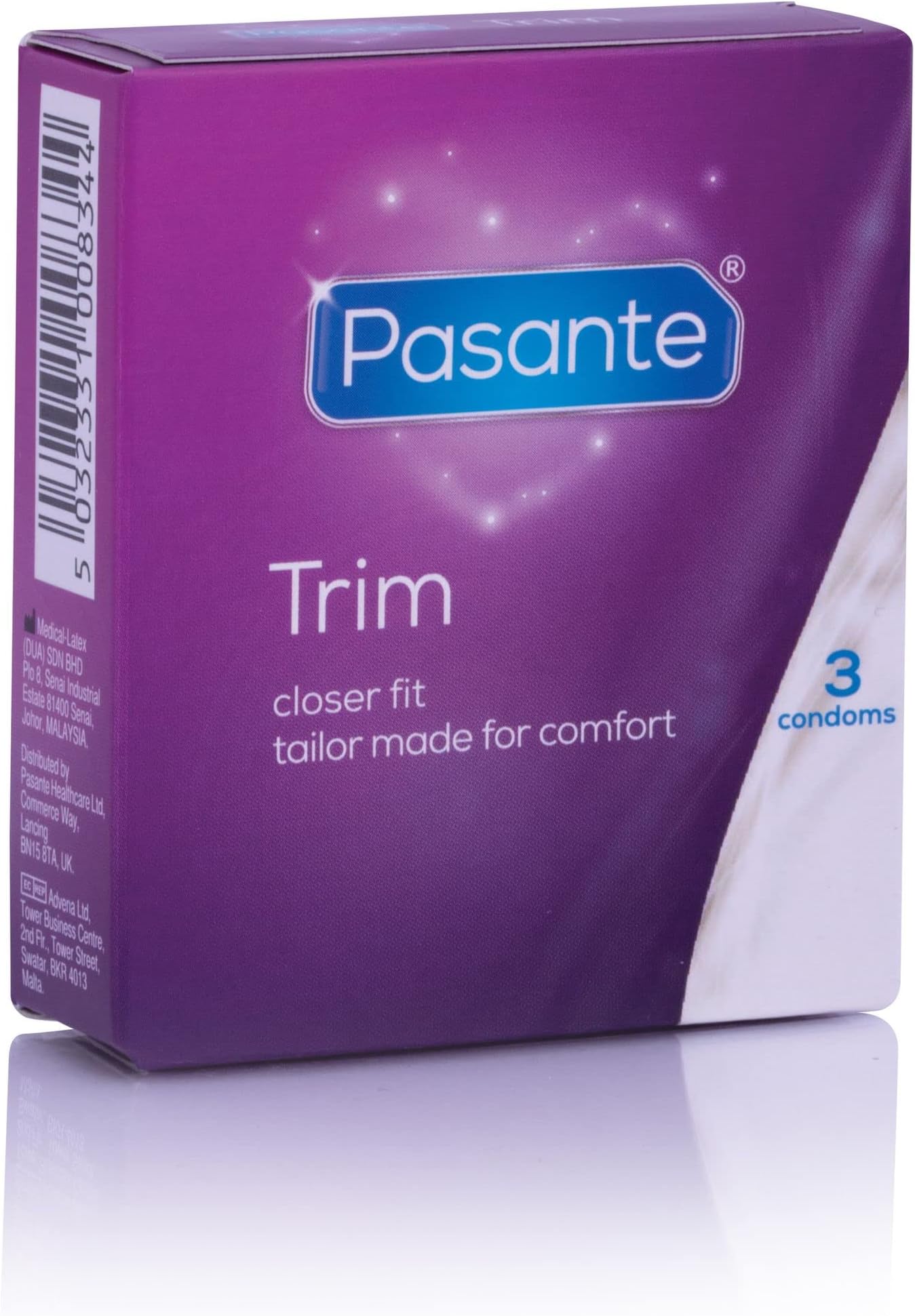 Pasante Trim Condoms - Pack of 3
