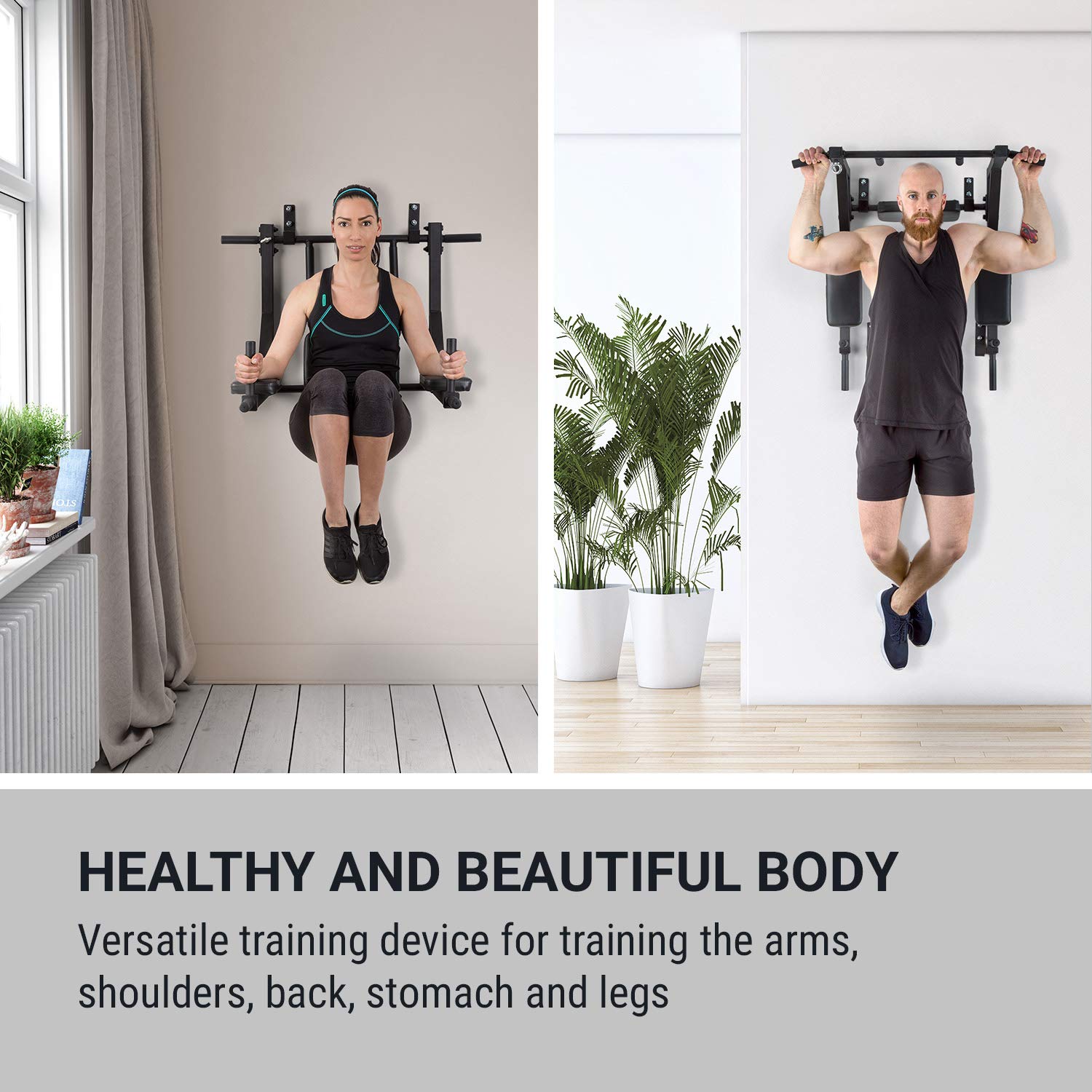 Klarfit Bouncer Pull Up Bar Pull Up Bar Dips Station Desertcart