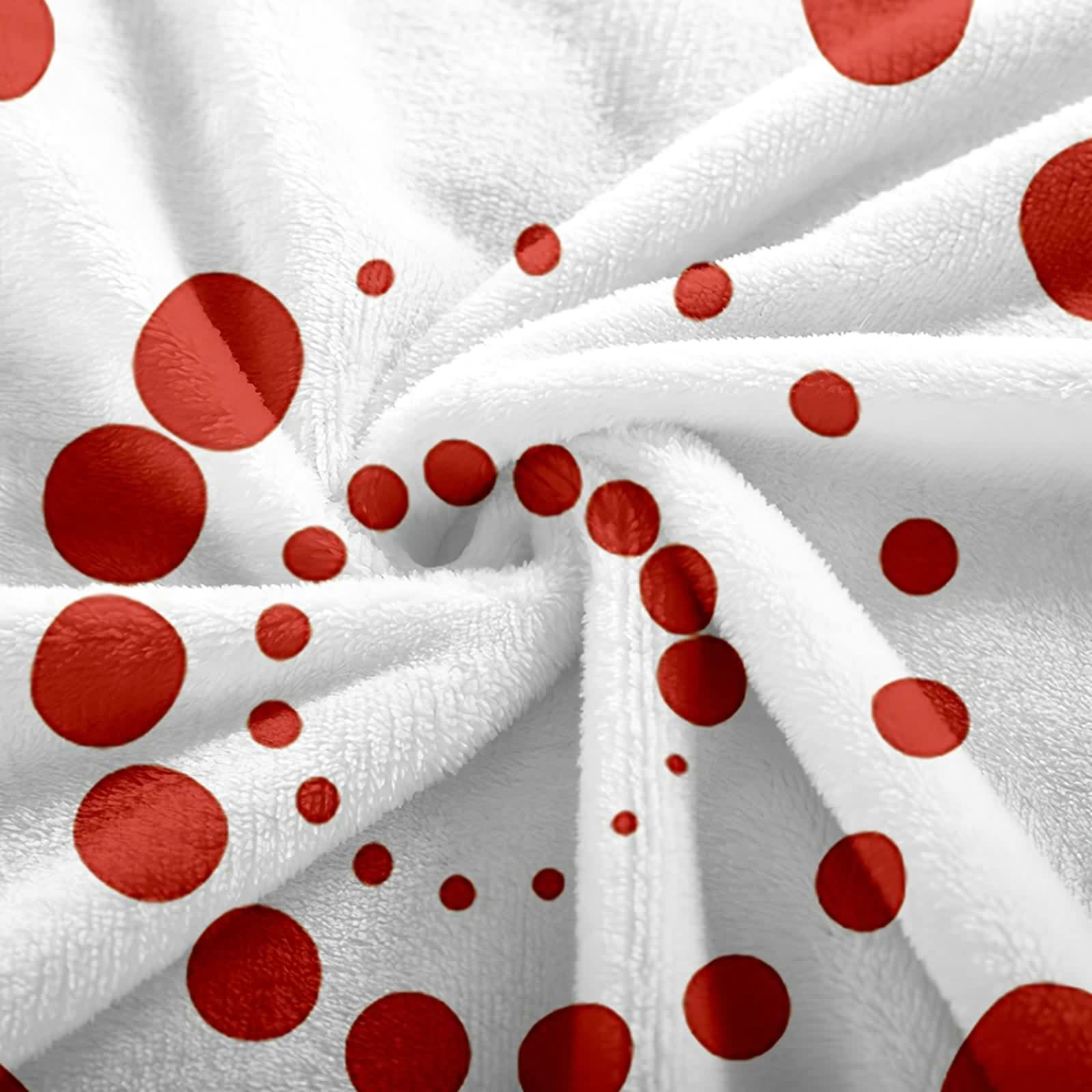 Aeici Couverture Polaire, Couverture Enfant Polaire Couverture 180x200 cm Motif À Pois Couverture de Canapé Cadeau pour Adultes et Enfants