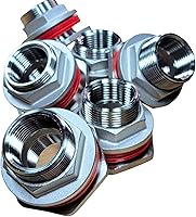 Vista 8 de MiniBrew Mamparo sin soldadura NPT EZ de 1 pulgada con juntas EPDM para elaboración casera (paquete de 3)