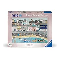 Ravensburger Puzzle 1000 Pezzi, Coastal Harbour – Puzzle Adulti +14 anni, 70 x 50 cm, Puzzle per Adulti, Collezione Meravigliosa Illustrazione, Idee Regalo