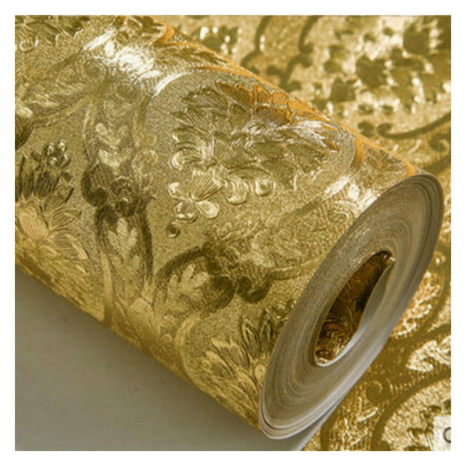Wwpmnqd Color01 Wallpaper Luxury Gold Foil Wallpaper Hotel Clothing Store Living Room Background Ceiling For Living Room