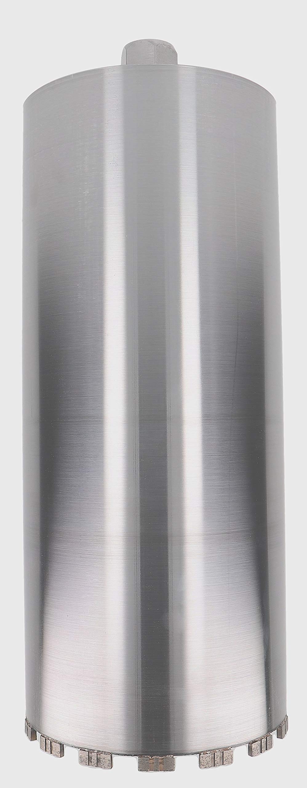 Diamantboorkroon, dozenverzinkboor voor kernboorapparaten, incl. 10 mm turbo, L 460 mm, 112 mm, SDS-MAX adapter, 1¼ inch UNC, nat en droog boorkroon, lasergelast voor beton, graniet metselwerk