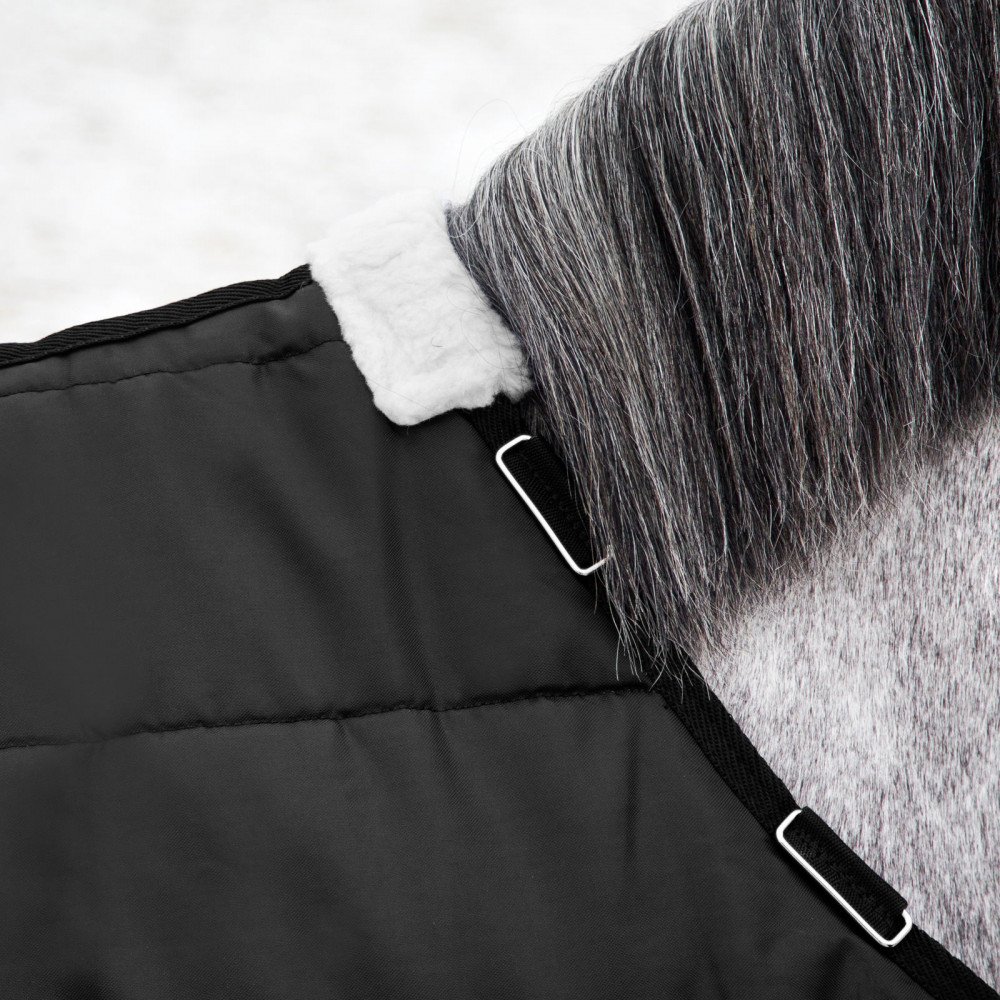 HORZE Coperta per Cavallo Nevada Inverno, 200 g, Black(BL), 130