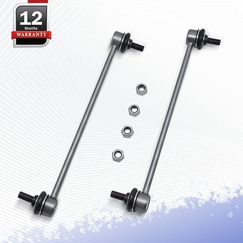 Vista 30 de Varillas de barra estabilizadora delantera izquierda y derecha de aleación de zinc-níquel de 13.82 pulgadas para Sonata 2011-2012, Optima 2011-2012