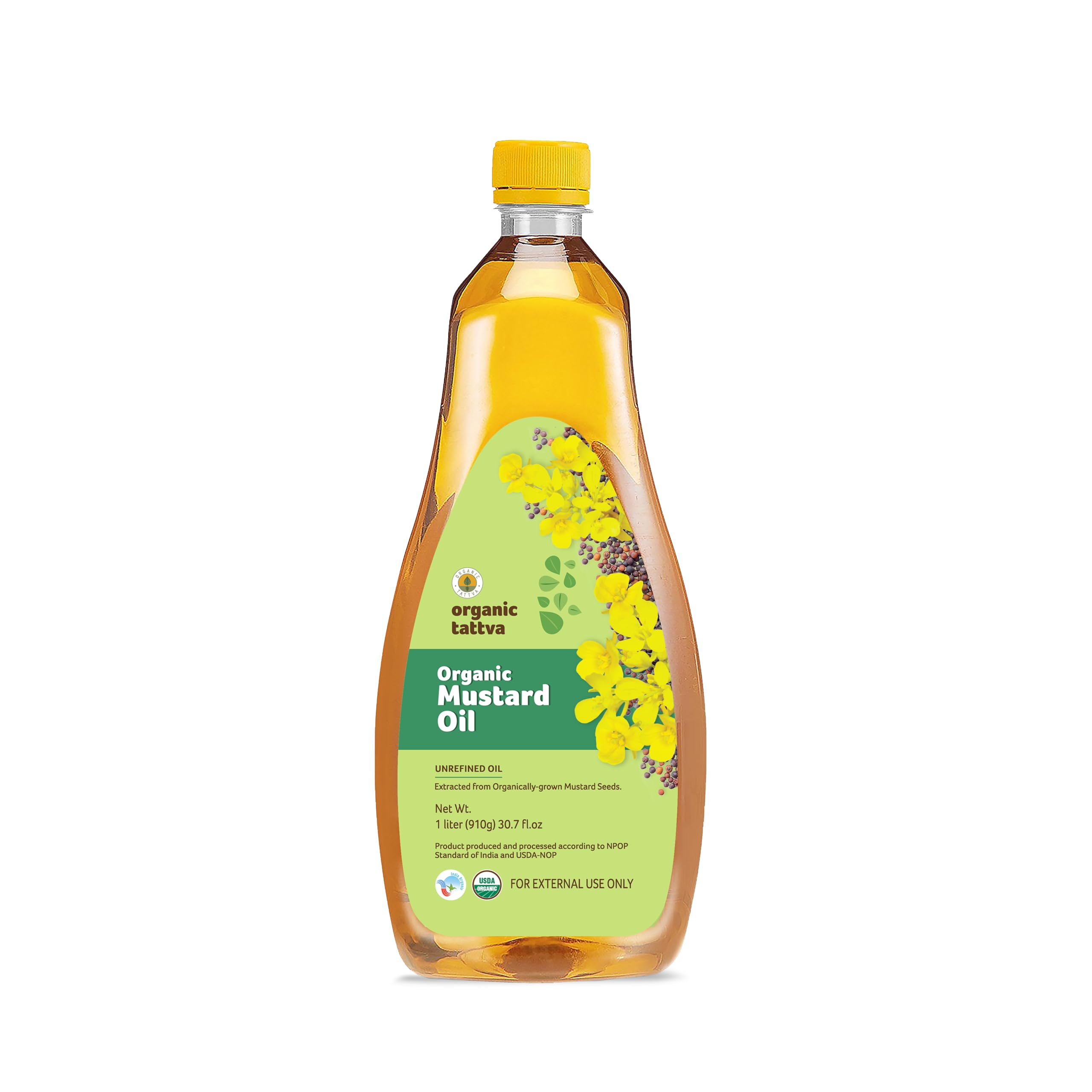 Organic TattvaUnrefined Mustard Sarso Cooking Oil 1L