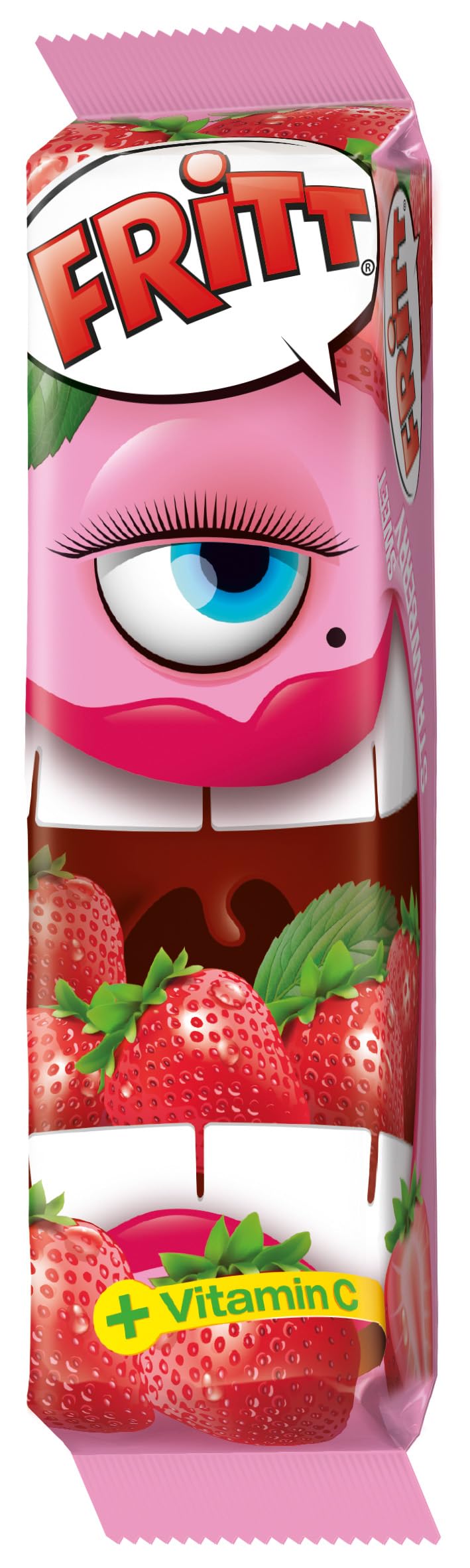Fritt Frucht 30 x 70 g Kaubonbon-Streifen mit Vitamin C, en 7 leckeren & fruchtigen Geschmacksrichtungen