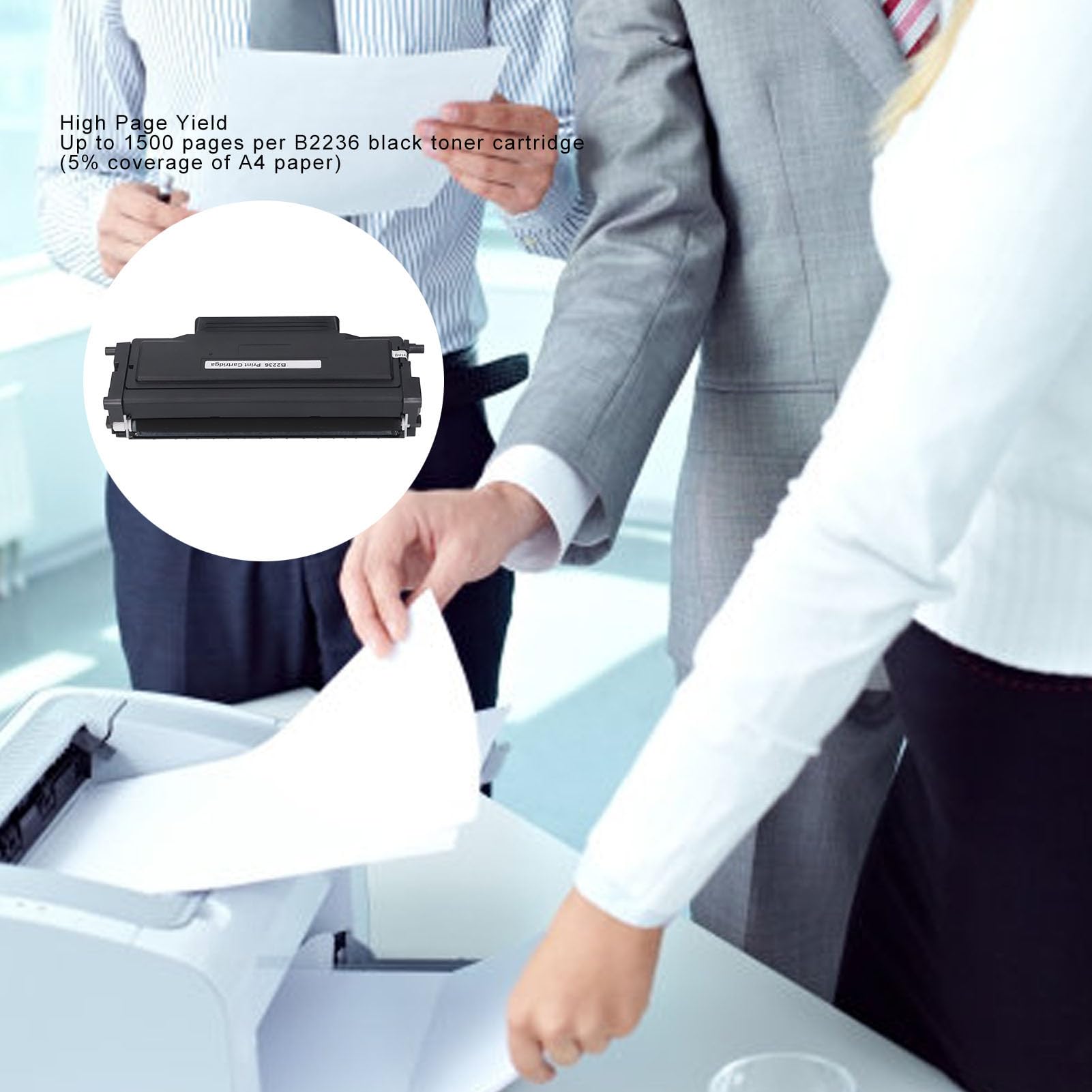 Diyeeni Cartucho de Tóner B2236 2-Pack, 1.5K Alto Rendimiento Negro para