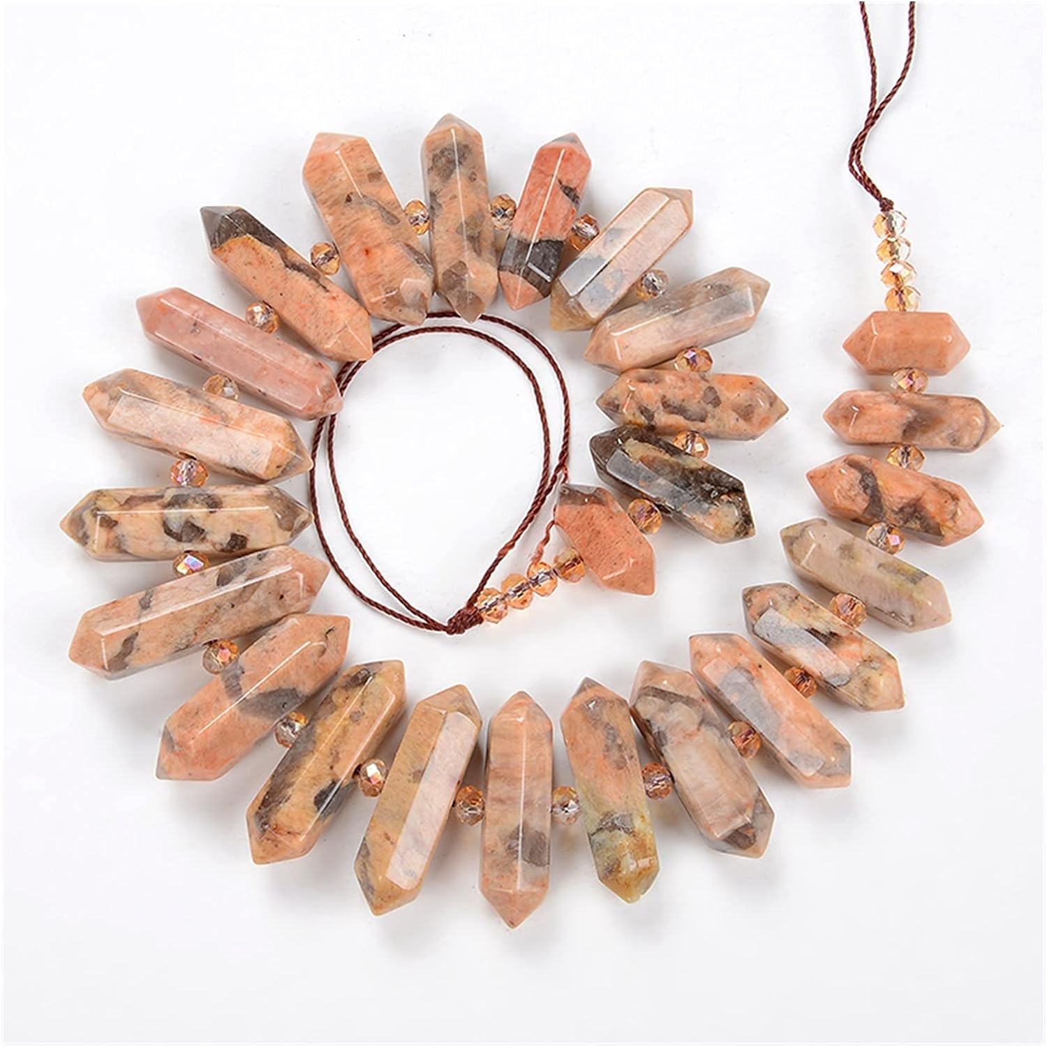 Cristal natural Áspero Oro natural Obsidiana Cristal Cuarzo Strand Grobe Wies Colgante Cuentas for collar Pendientes Piedra espinela Luz solar Piedra natural Inicio Colecciones ( Color : 29 , Size : 6