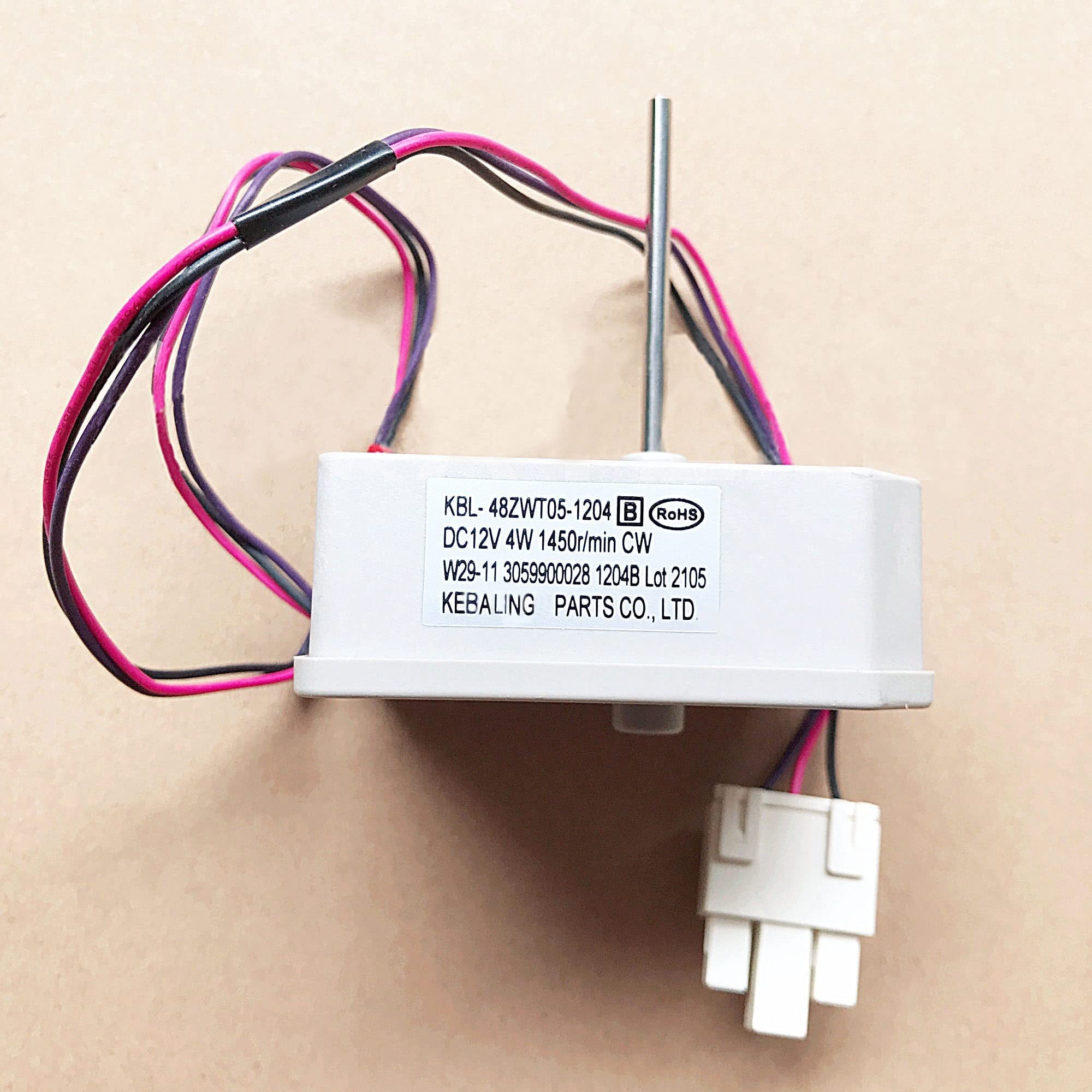 Original KBL-48ZWT05-1204B Lüftermotor-Kit passend für Homa/TCL/Kenwood Kühlschrank mit Gefrierfach