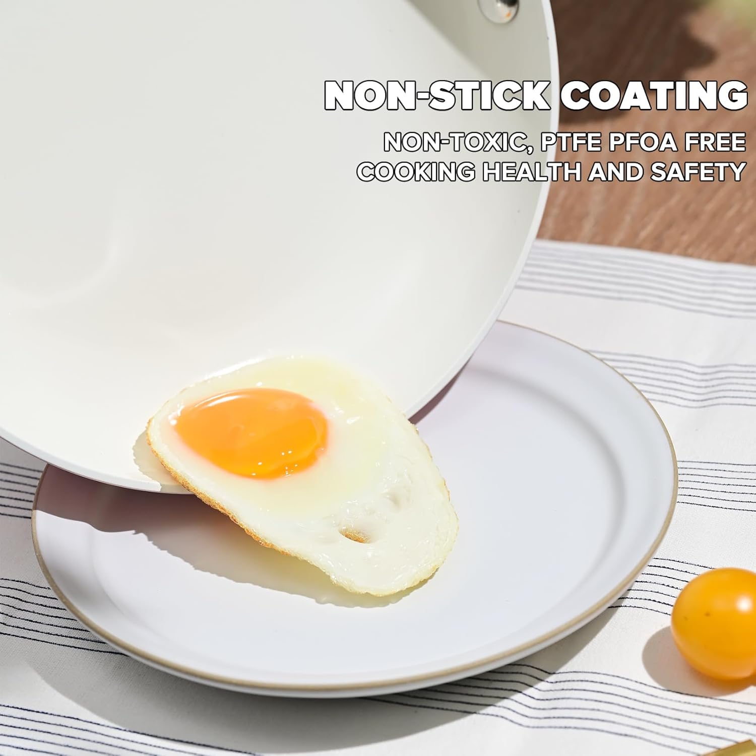 Non-Stick Skillet Makes Cooking Eggs Easy