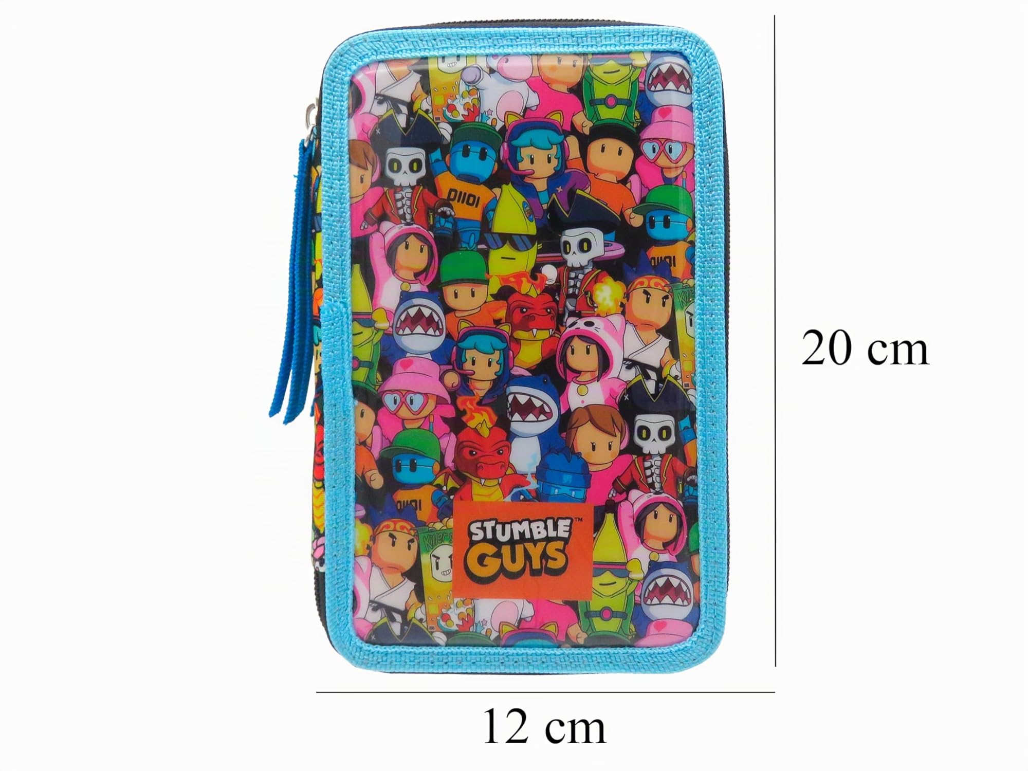 CYPBRANDS Stumble Guys astuccio a 3 scomparti licenza ufficiale per ragazzi e ragazze