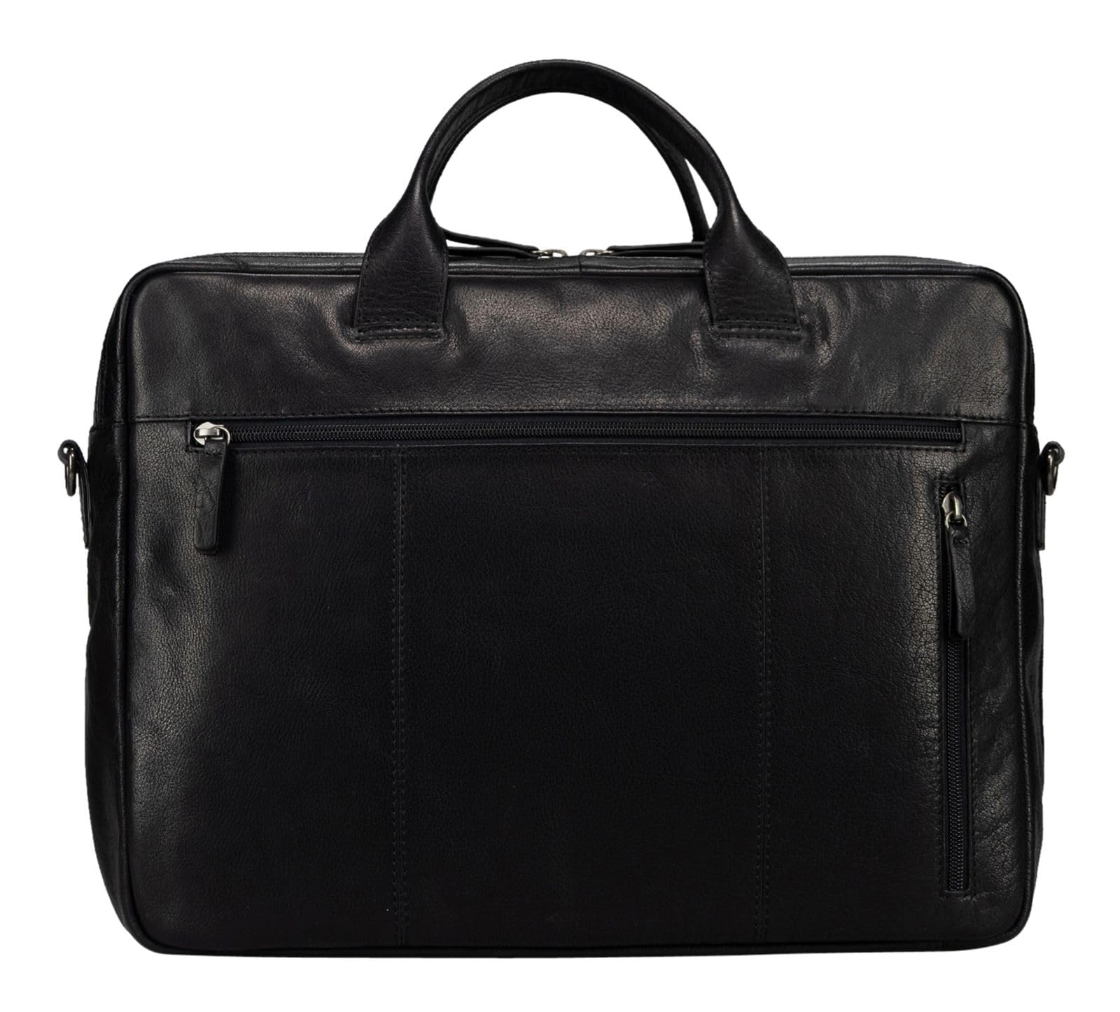 Jost Pelle borsa da ufficio laptop bag con scomparto per laptop Glasgow Business Bag 2C Black nero