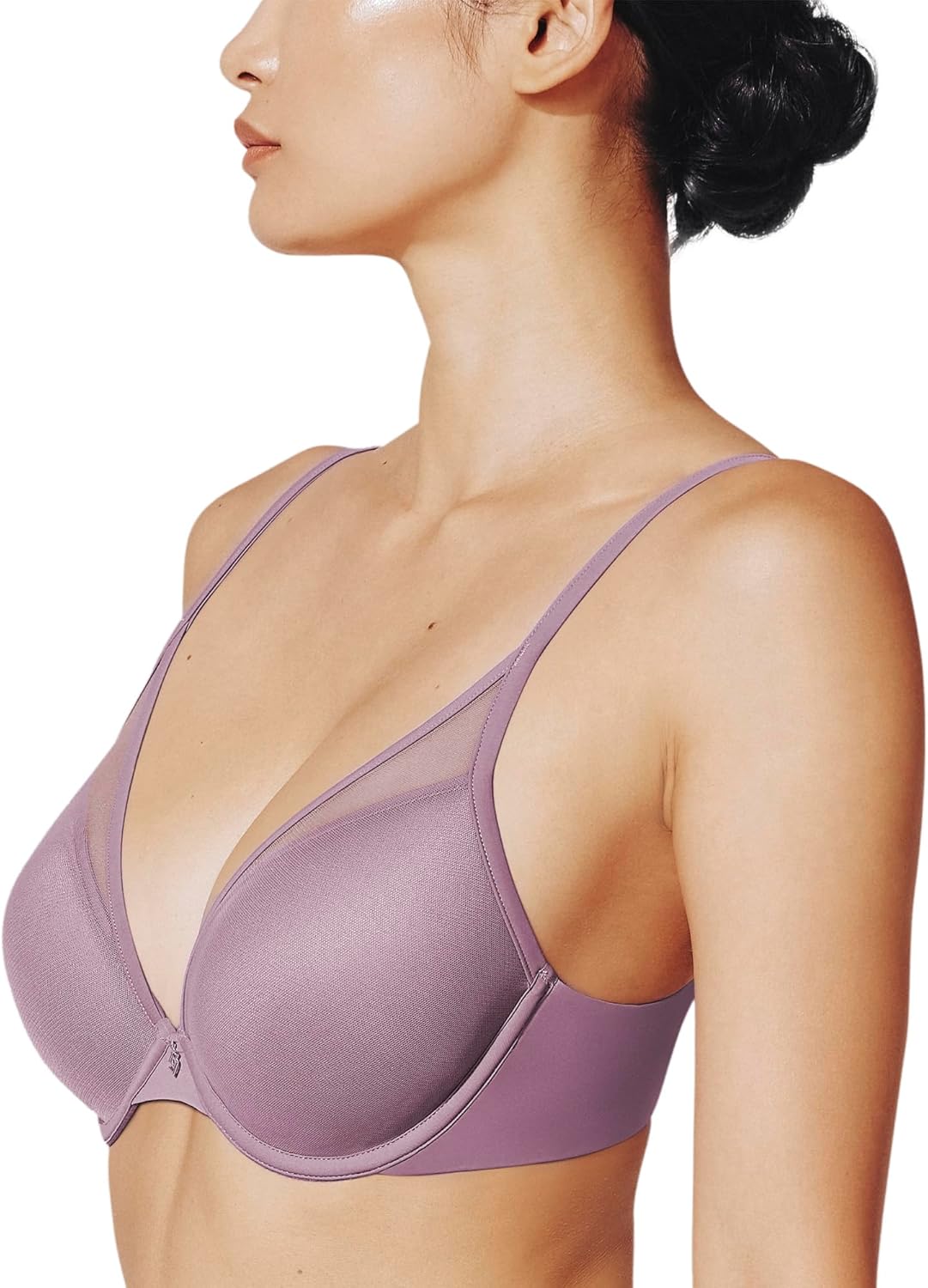 ThirdLove Classic Plunge Bra, Sexy Underwire V-Neck Bra for Small Breasts, Low Cut, No-Show Lines, Women's Everyday Comfort - Image 2