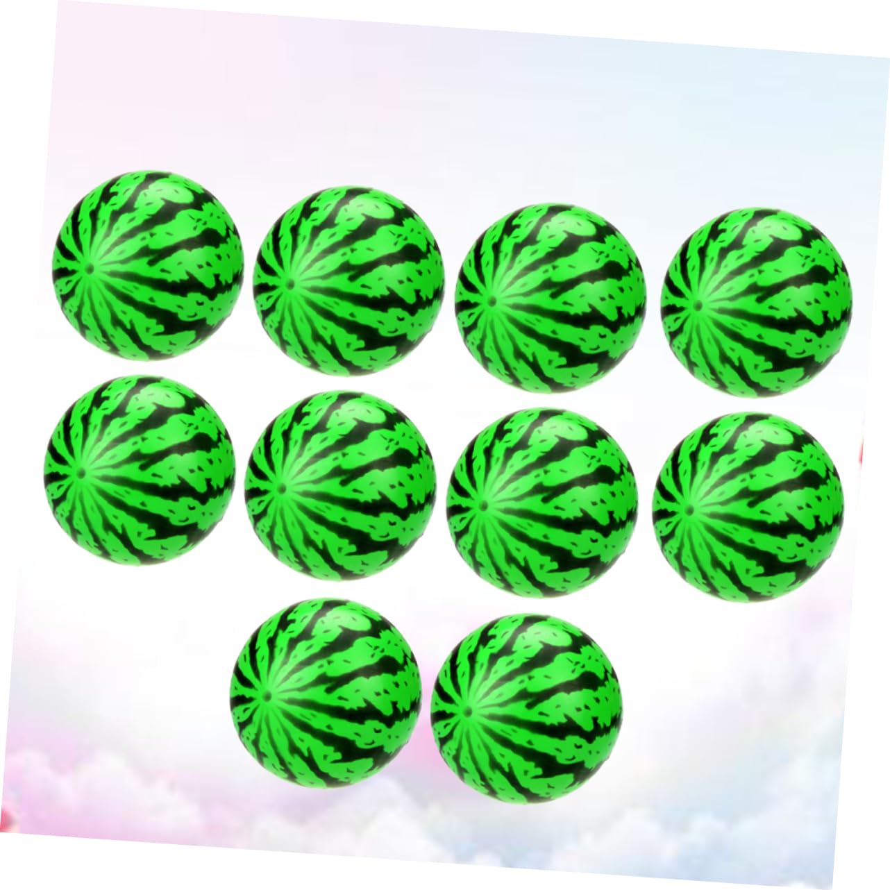 Kisangel 10PCS Watermelon Shape Inflatable Balls for for Plastic Balls for Beach Pool Lake Activities