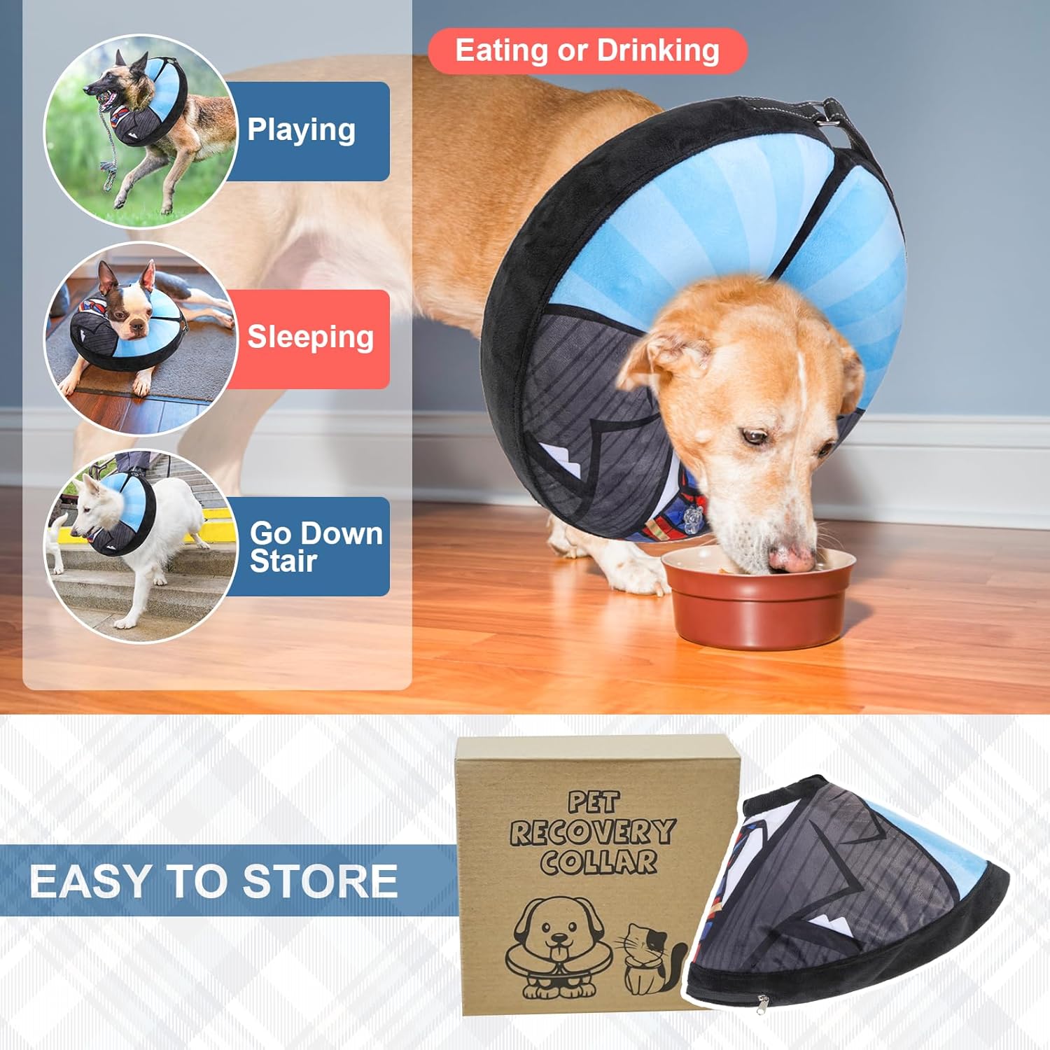BEAUTYZOO Inflatable Dog Cone Collar, Recovery Dog Jamaica Ubuy