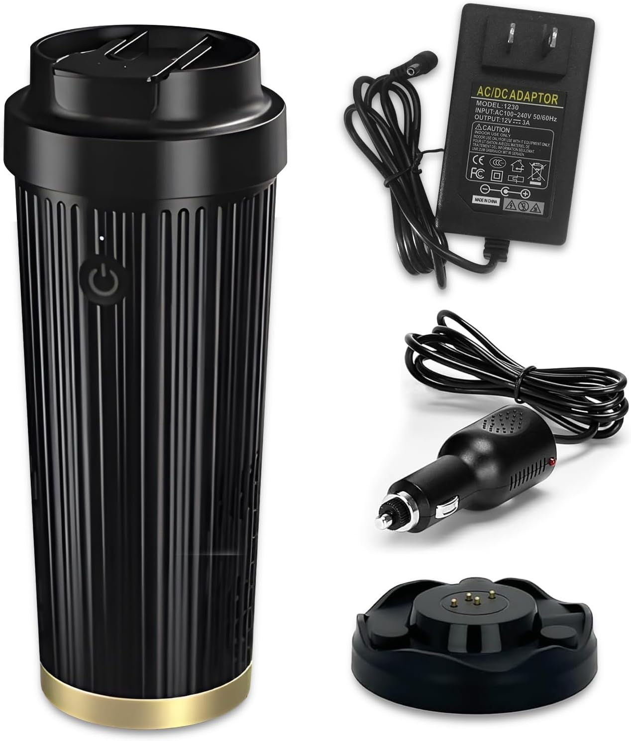 2 in 1 Smart Car Cup Cooler and Heater, Keep Drink Cold or Hot Beverage Coffee Water and Milk Warmer & Cooling Cup with Lid for Office, Home, Travel and Car