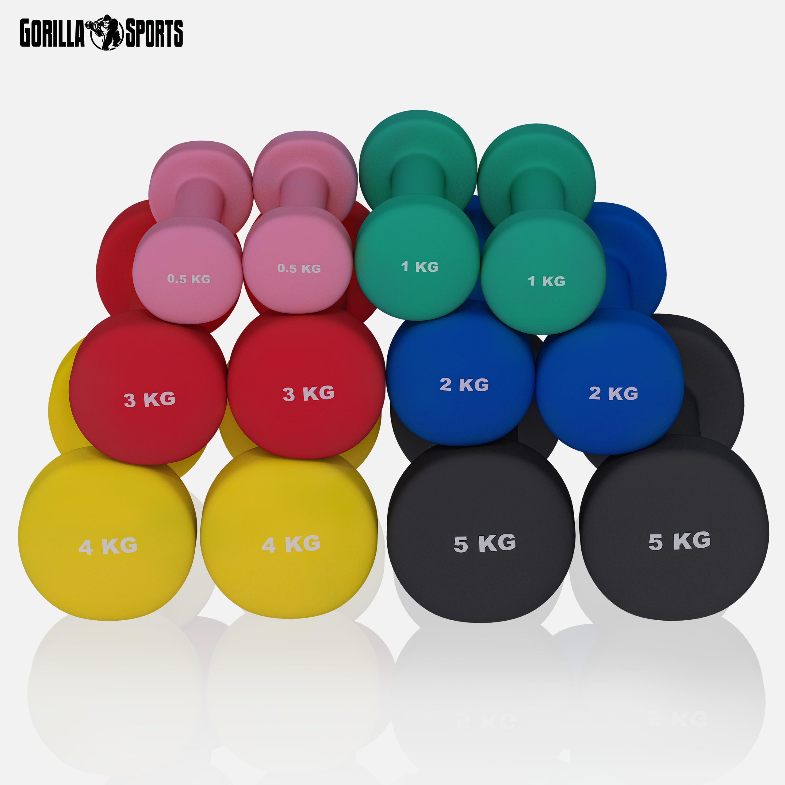 Gorilla Sports - Mancuernas de Vinilo