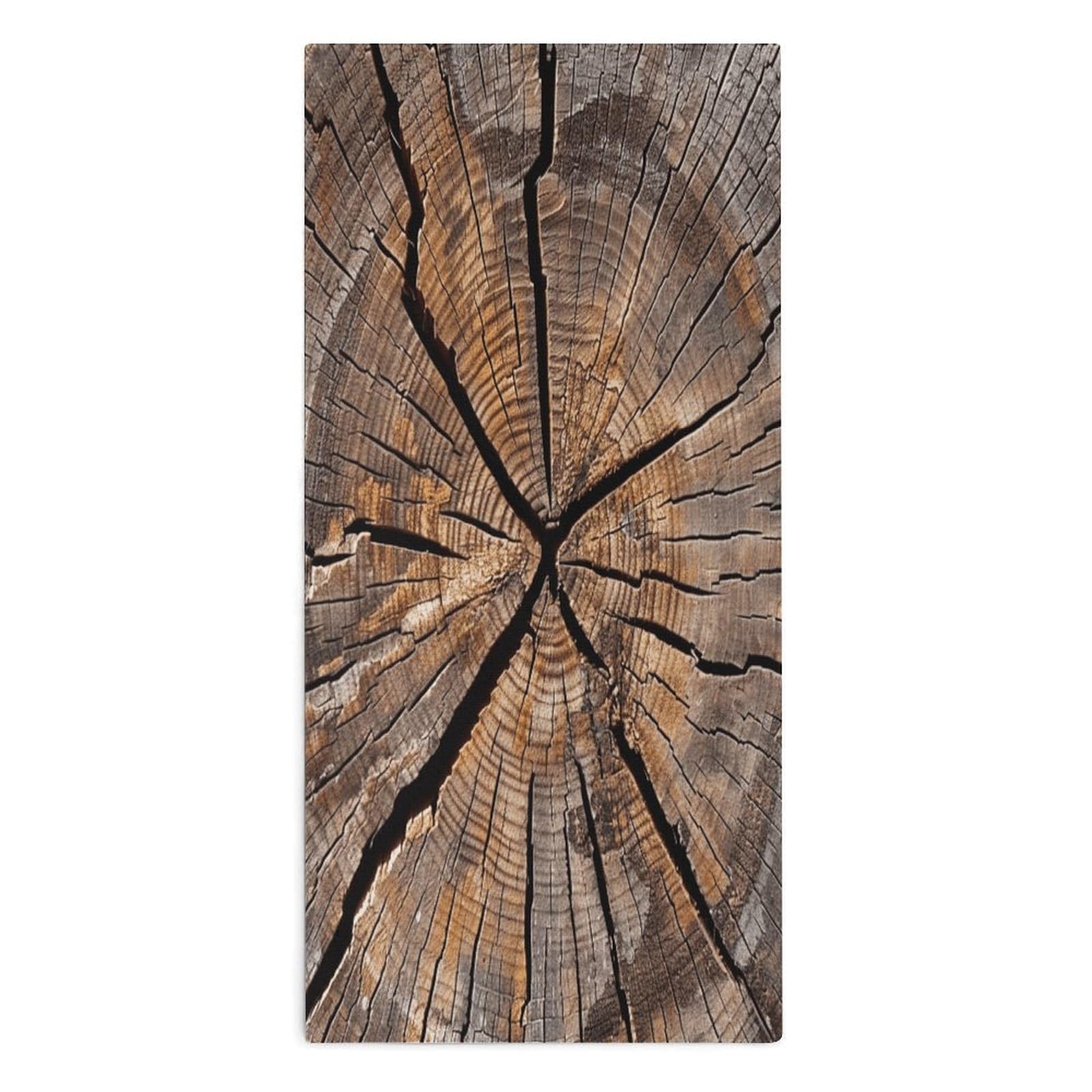 YUXBVKRS Tree Stump Wood Grain Hand Towels for Bathroom 14x29 Inch