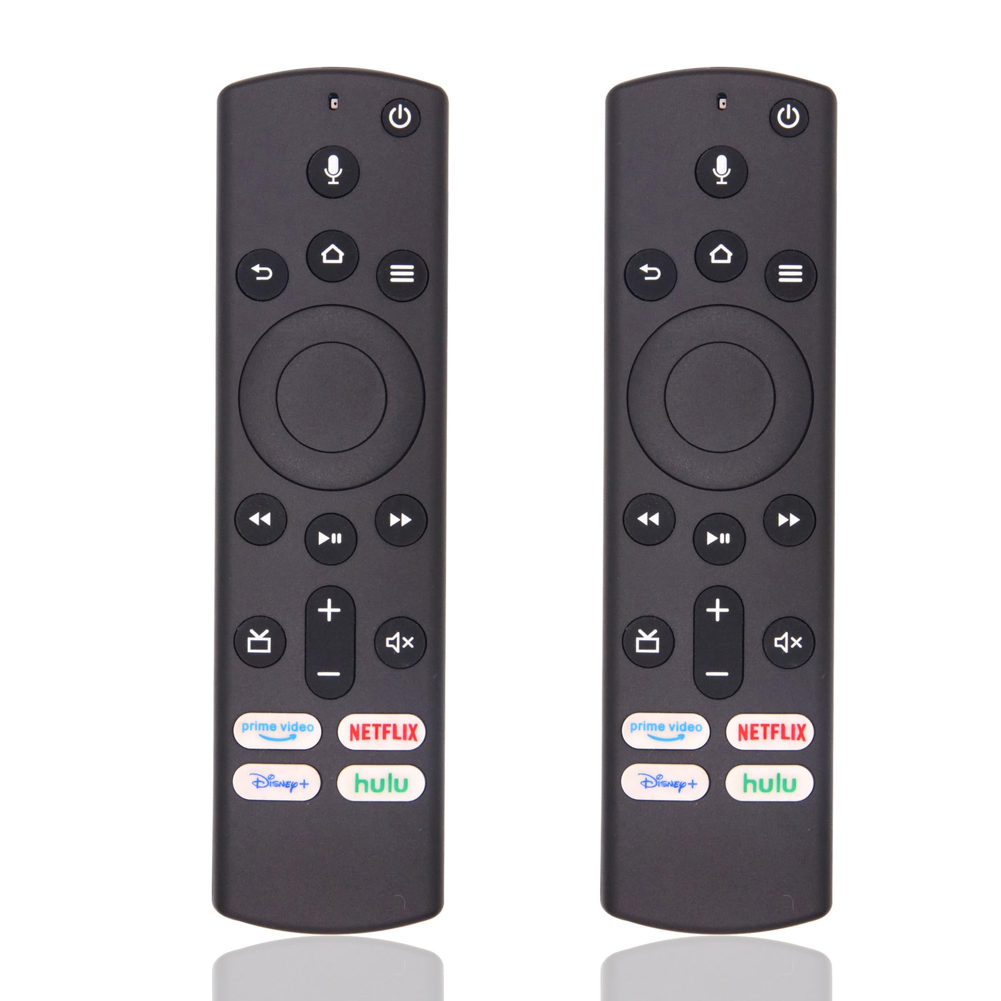 2 Pack Replacement Voice Universal Remote for All Insignia TV and Toshiba Smart TV, Hisense Smart TV, AMZ Omni TV and AMZ 4-Series Smart TVs (Not for TV Stick and Box) with 4 Shortcut Keys