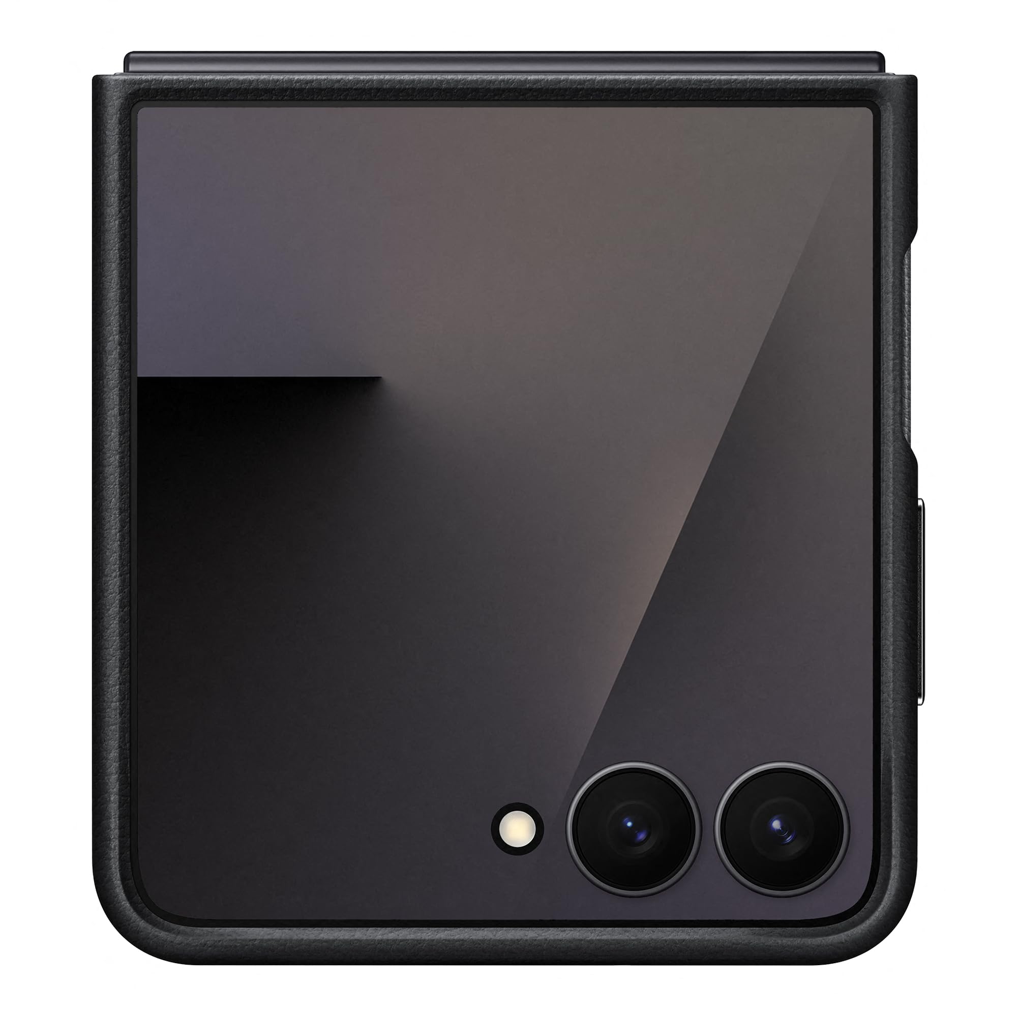 Samsung Galaxy Oficjalne etui Kindsuit ze sztucznej skóry do Galaxy Z Flip7 w kolorze czarnym