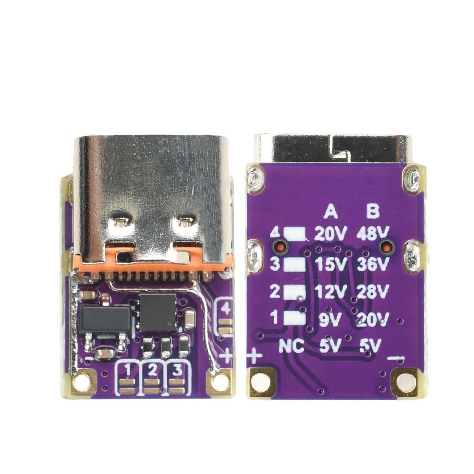 PD3.0 PD3.1 QC3.0 moduł spustowy 48 V Decoy Board typ C do DC 5 A (wysokie napięcie)