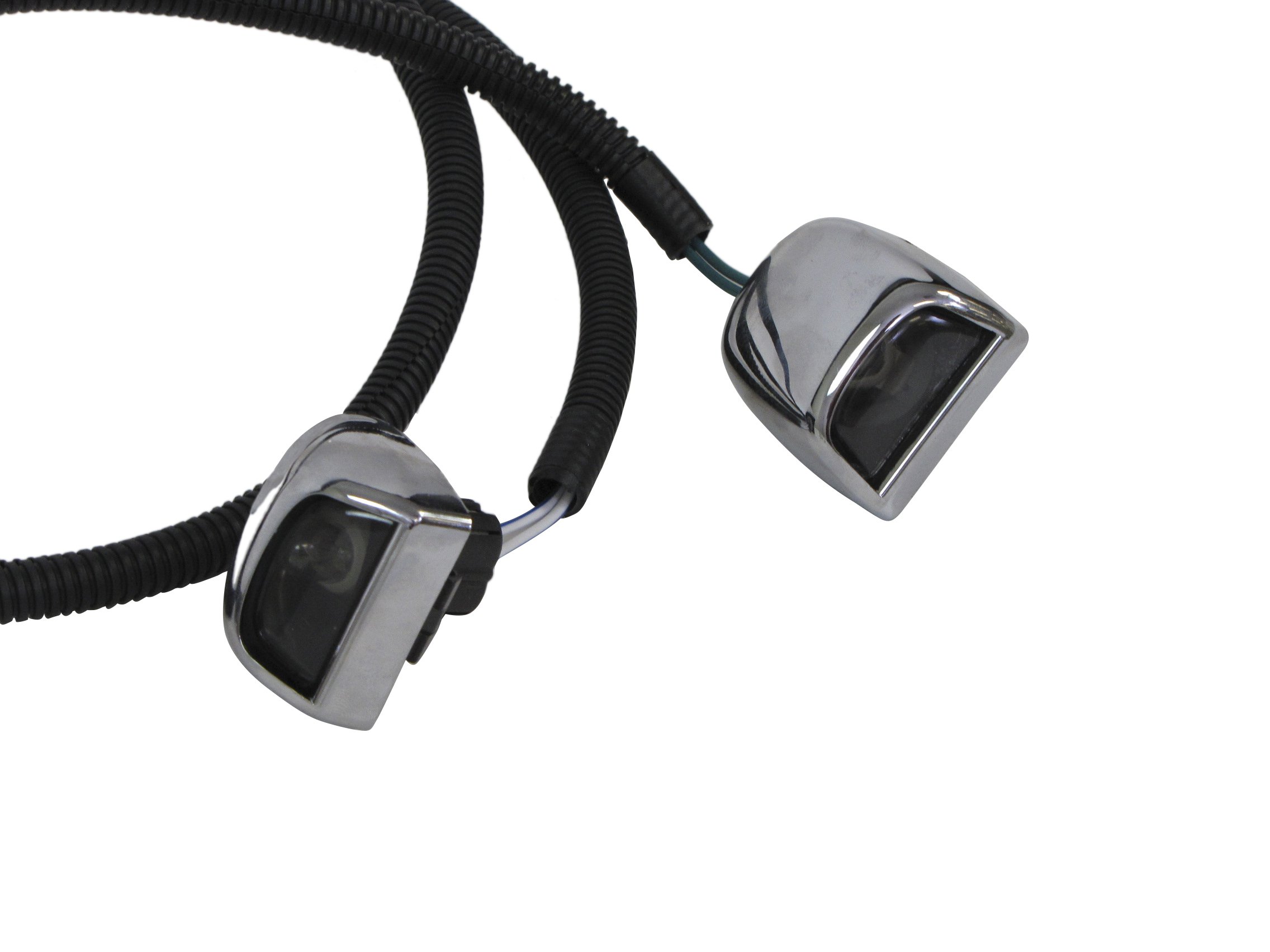 99-06 Silverado Sierra Pickup Rear Bumper License Lamp Assy (With Chrome Lens, Bulb & Wire)