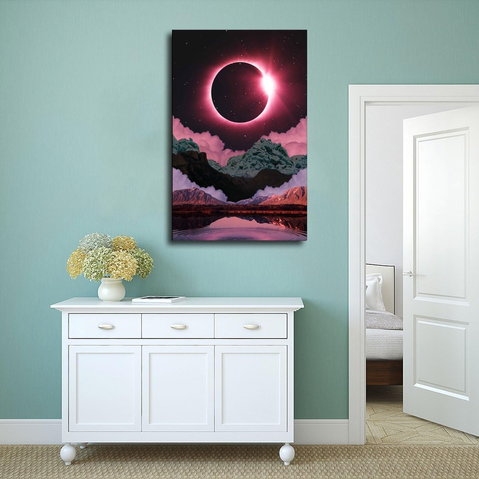 Surreal Mountain Art Print Poster su tela per dormitorio decorazione regalo