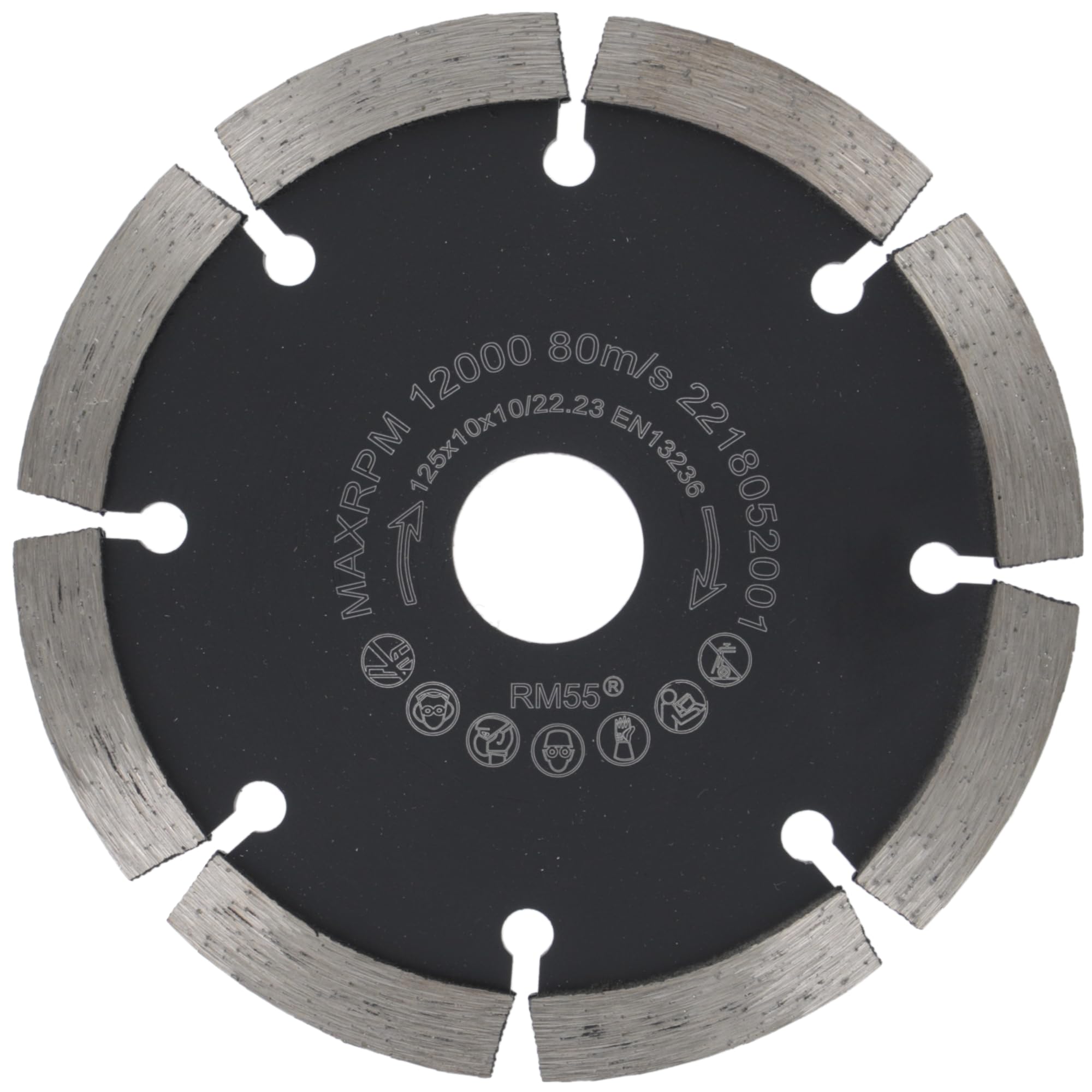 PRODIAMANT Fresa per giunti ø 125 mm larghezza 10mm per malta calcestruzzo muratura e intonaco segmento diamantato 10mm qualità professionale