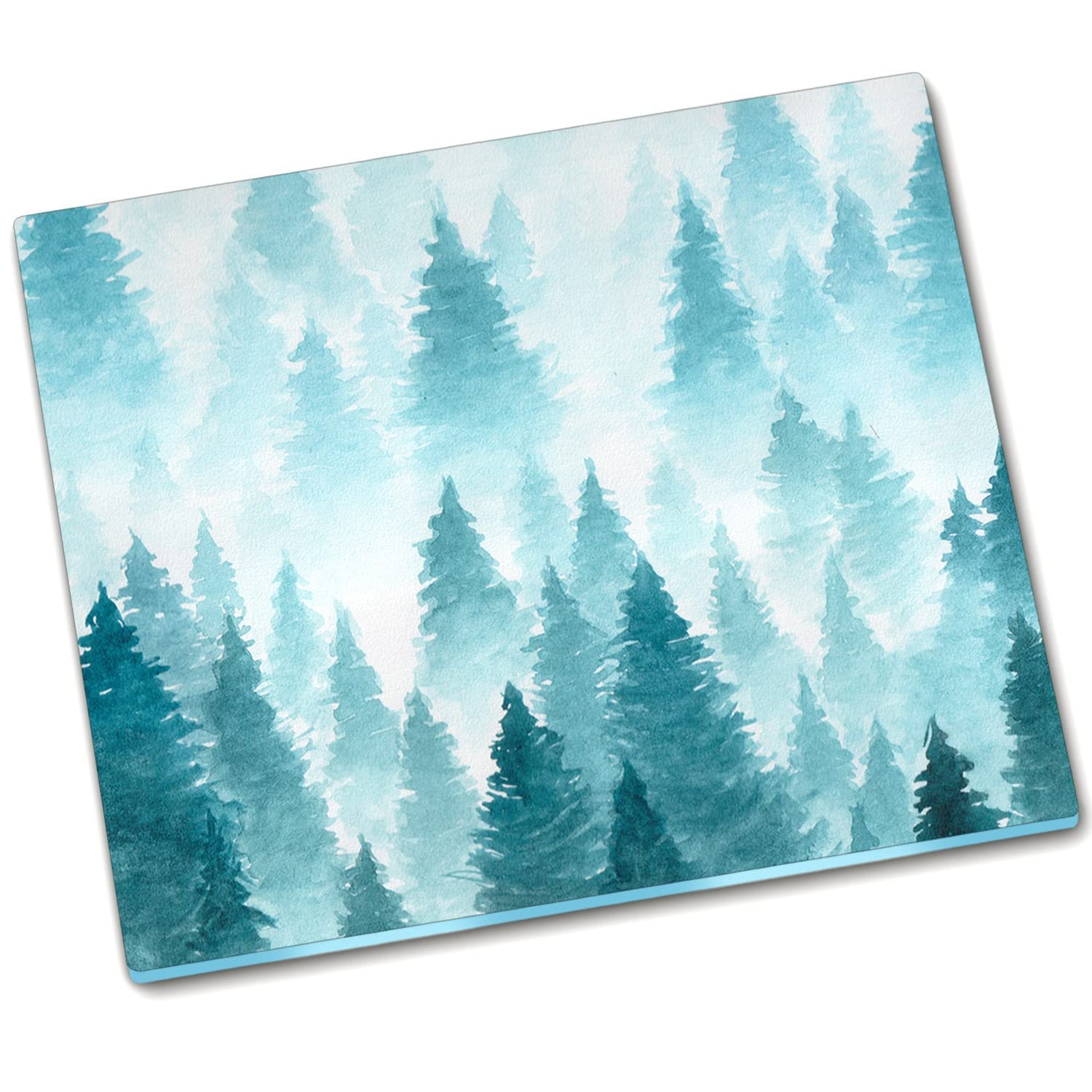 Plaque de cuisson protégée par le panneau en verre durci Décormat Forest