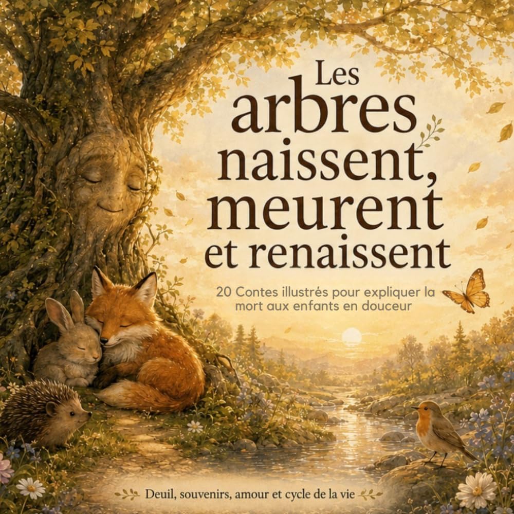 Les arbres naissent, meurent et renaissent. 20 contes illustrés pour expliquer la mort aux enfants avec douceur: Livre sur la mort pour expliquer la ... aider à traverser un deuil ou les y préparer