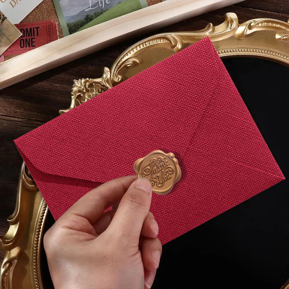 Set Carta Da Lettere Vintage Con Buste - 10 Pezzi Completo Adesivi Sigillo Cera, Stile Antico Per Scrittura - Foto 10