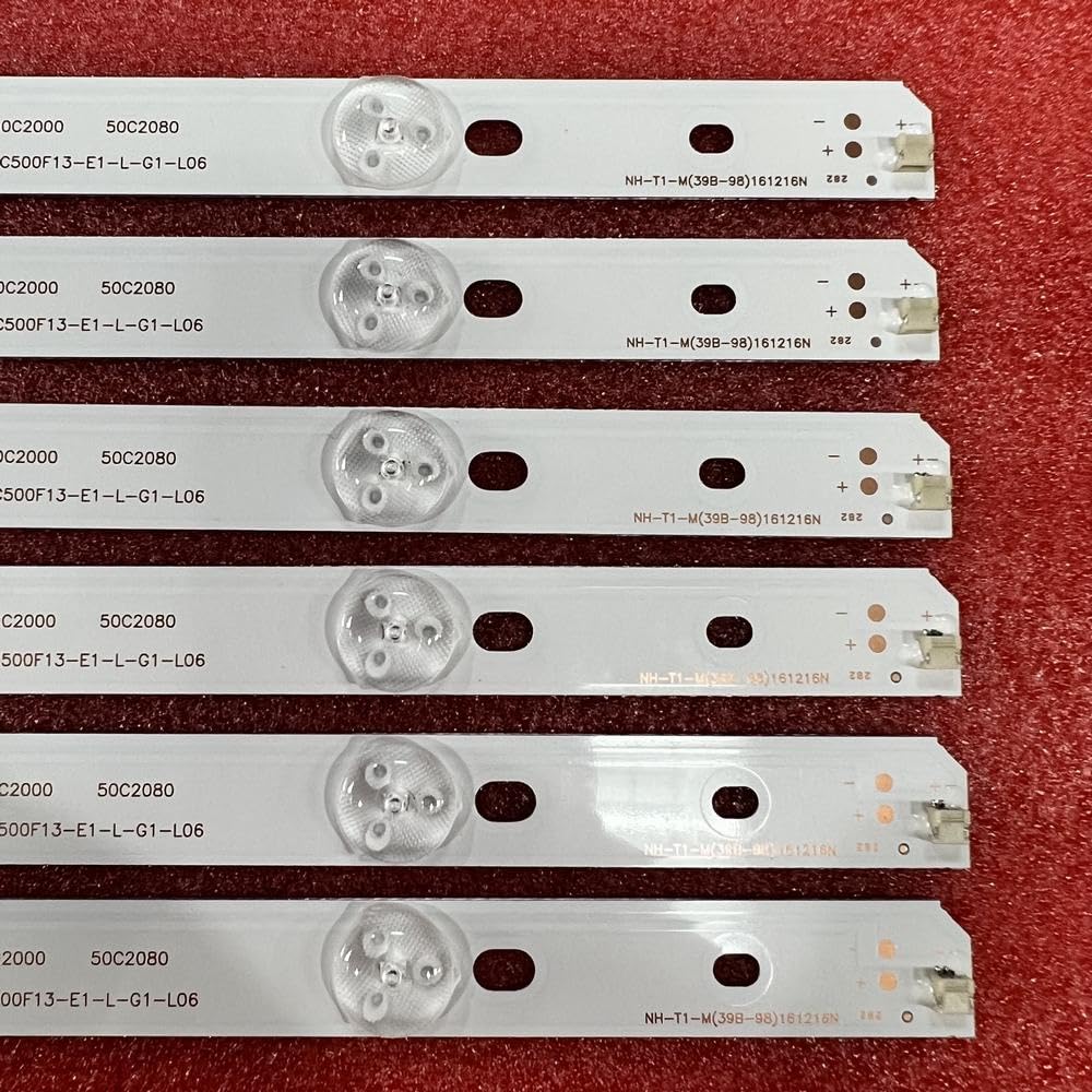 Bande de rétroéclairage LED 11 LED Compatible Fit for LB50010 LB-C500F13-E1-L-G1-L06 et Hitachi LE50H508 LED50C2000i LED50C2080I LEDL50J2S(Kit 12pcs for 1 TV)