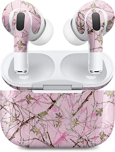 MightySkins - Fundas compatibles con Apple AirPods Pro 2, color rosa oculto, protectora, duradera y única, fácil de aplicar, quitar y cambiar de