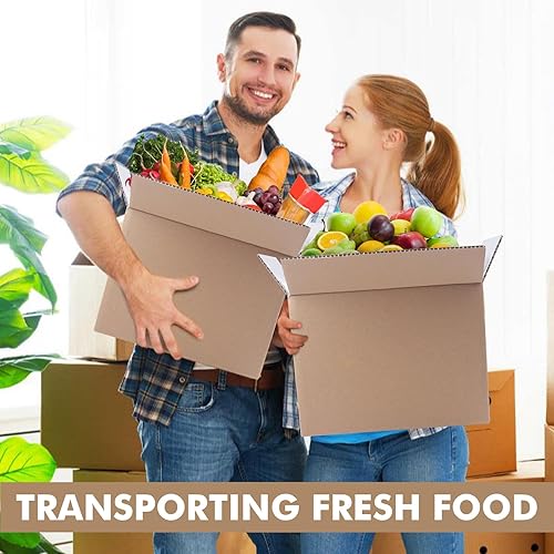 Miniatura 6 de aromeili Cajas de envío aisladas para envío de alimentos congelados, 11 x 6.1 x 7.87 pulgadas (paquete de 6), kits de mudanza de cartón grande para