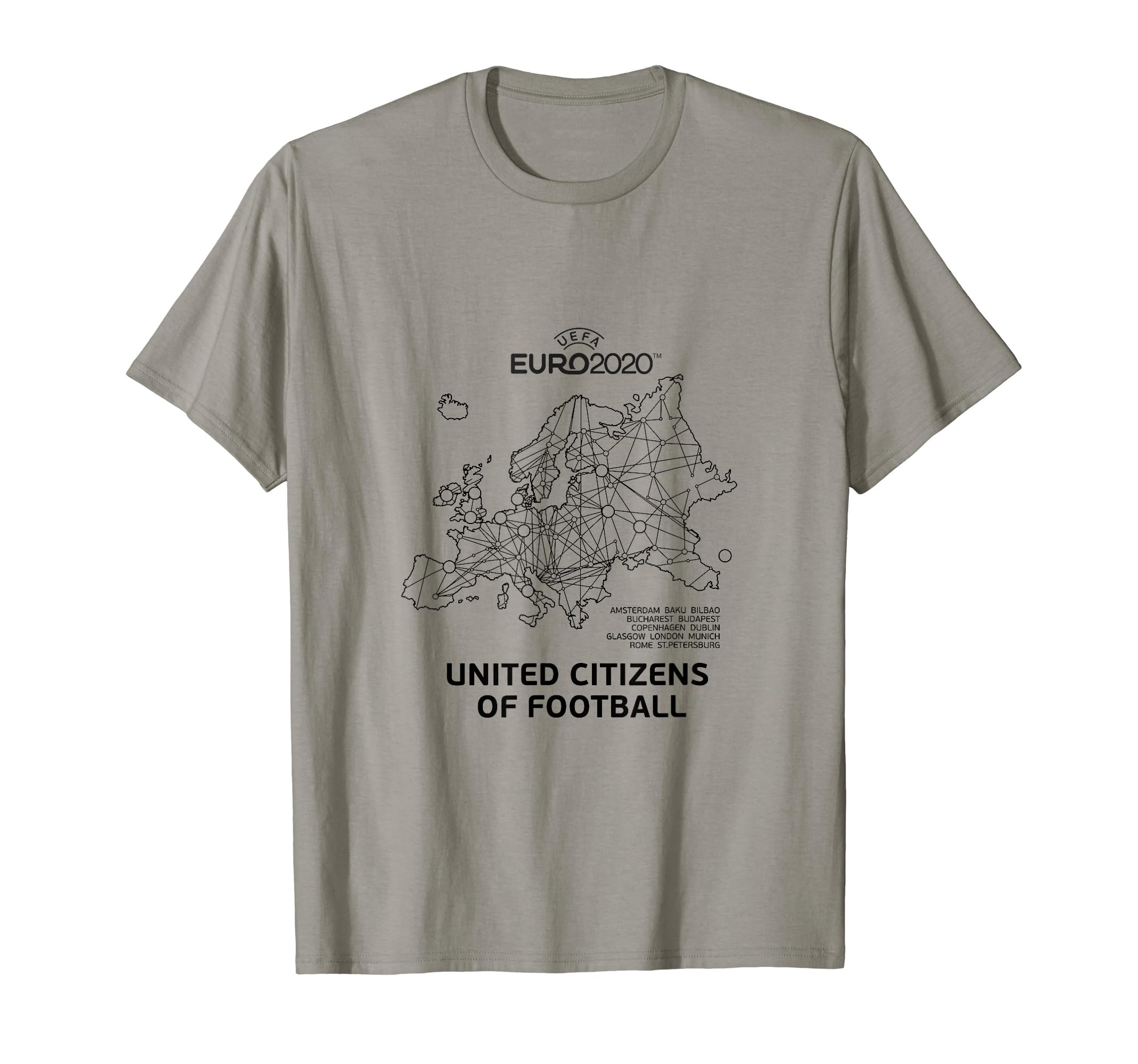 UEFA EURO 2020 "Host Cities" T-Shirt, Grey