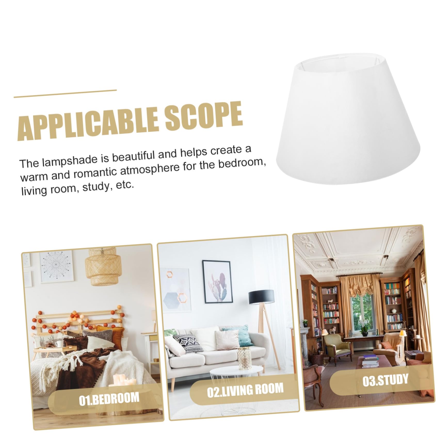 Pantalla De Lámpara De Estilo Europeo Fácil De Instalar Para Decoración De Hogar y Habitaciones