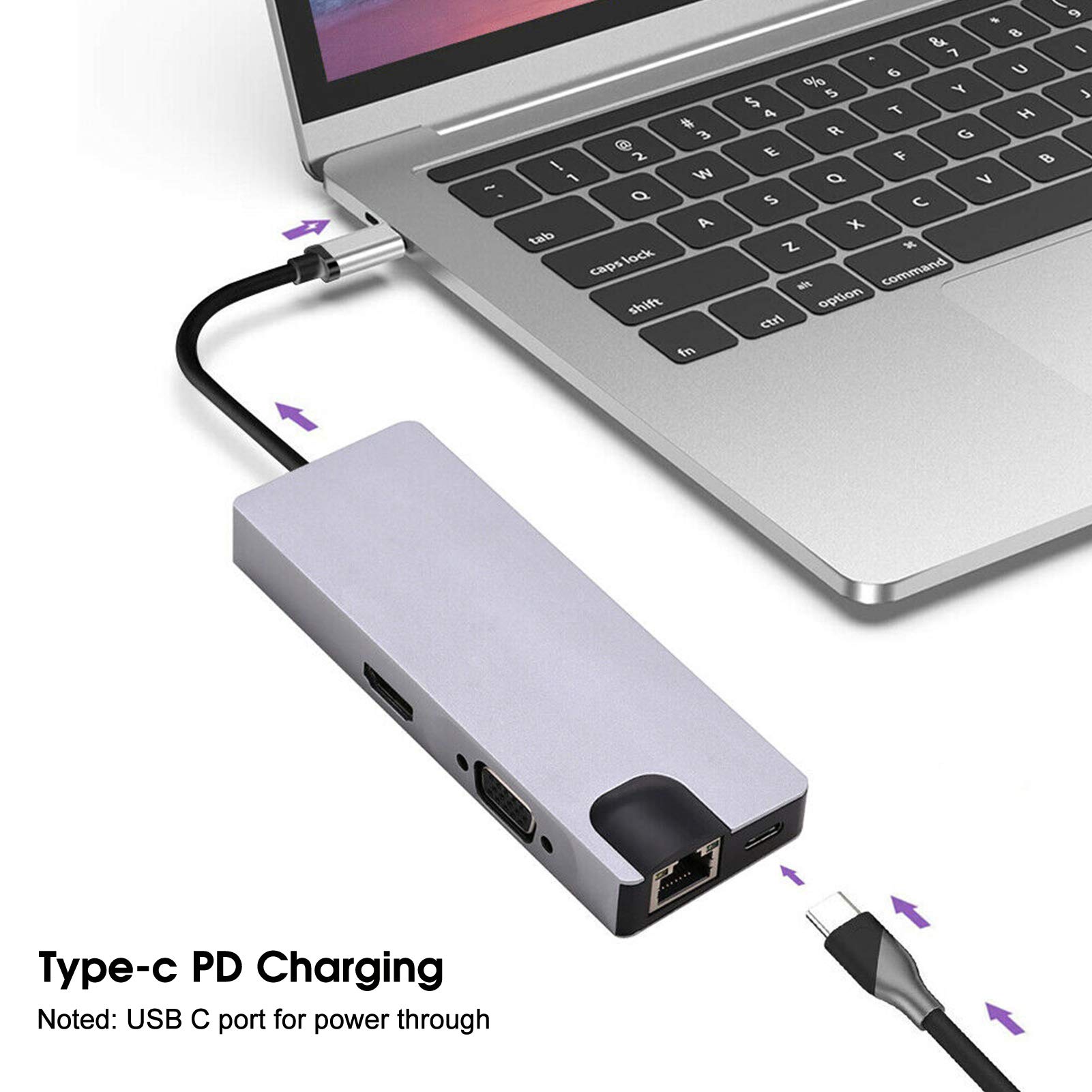 Socobeta USB typu C do 3,5 mm gniazdo słuchawkowe, adapter do czytnika kart pamięci, akcesoria