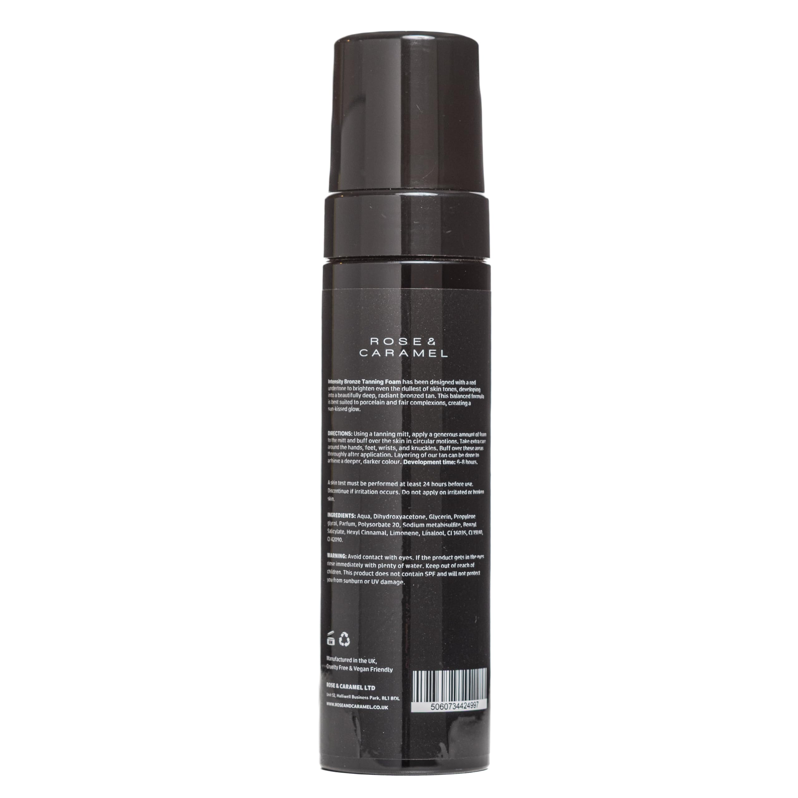 Rose & Caramel Intensity Bronzed Super Dark Self Tanning Mousse 200ml, 200 ml (Pack of 1) - Image 2